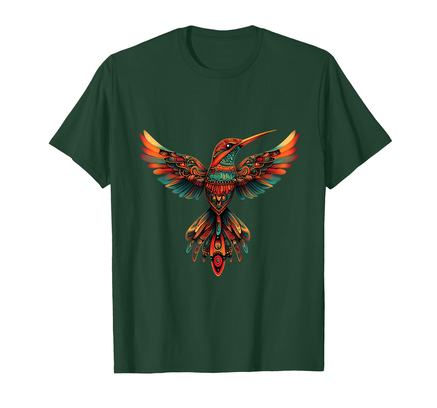 Aztec God Humming Bird Toltec Inca Mayan Quetzalcoatl T-Shirt