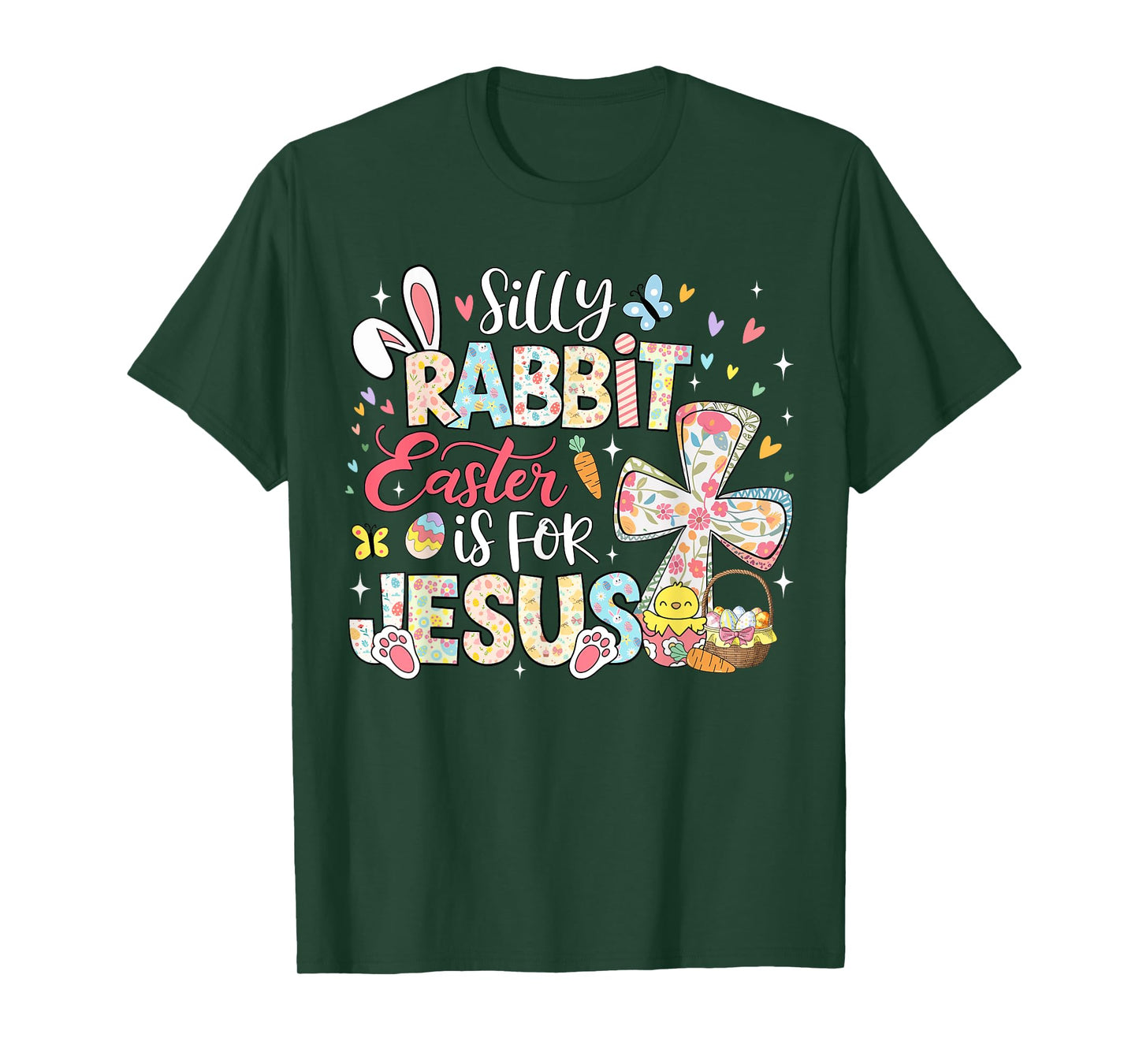 Silly Rabbit Easter Is For Jesus Religious Christian Easter T-Shirt