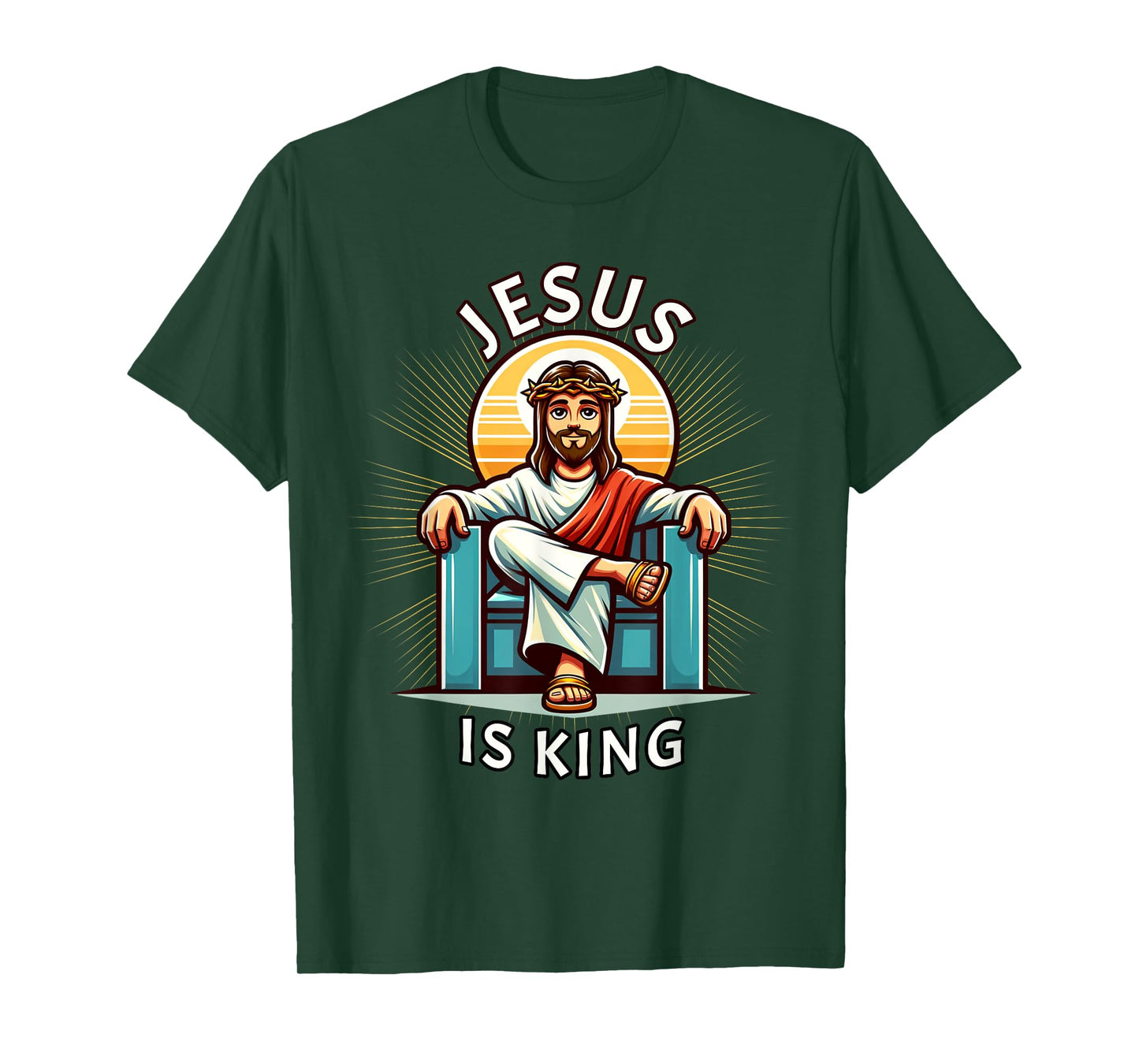 Jesus is King of Christian Faith T-Shirt