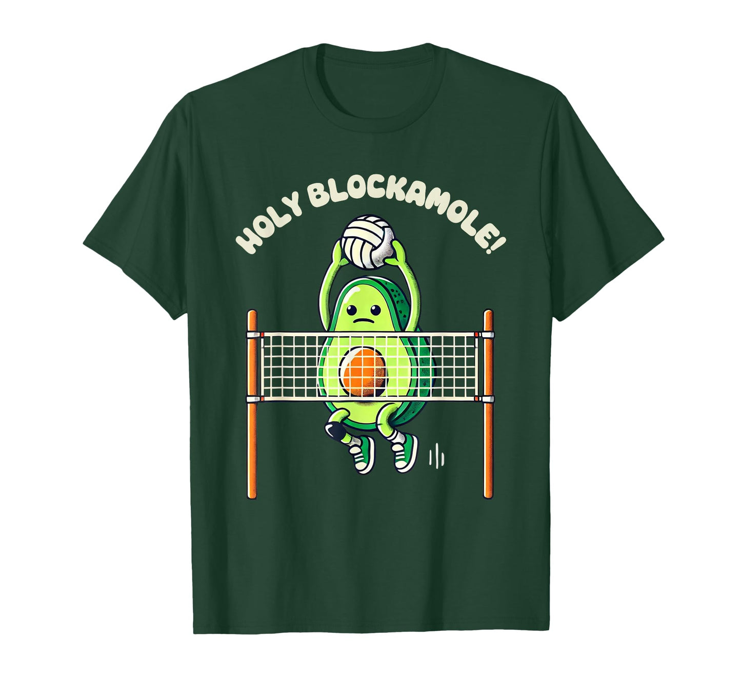 Holy Blockamole Volleyball Shirt Avocado Lover Guacamole T-Shirt