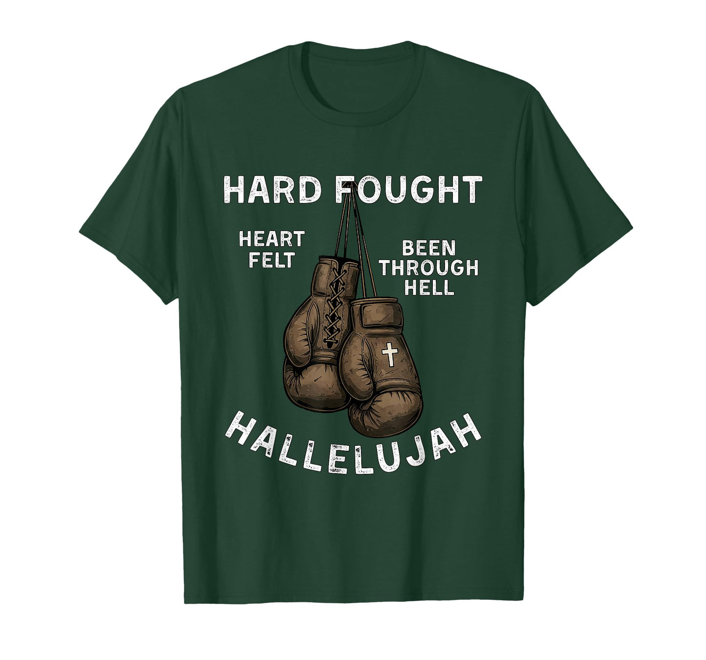 Brandon Hard Fought Hallelujah Praise Jesus Lake Merch T-Shirt