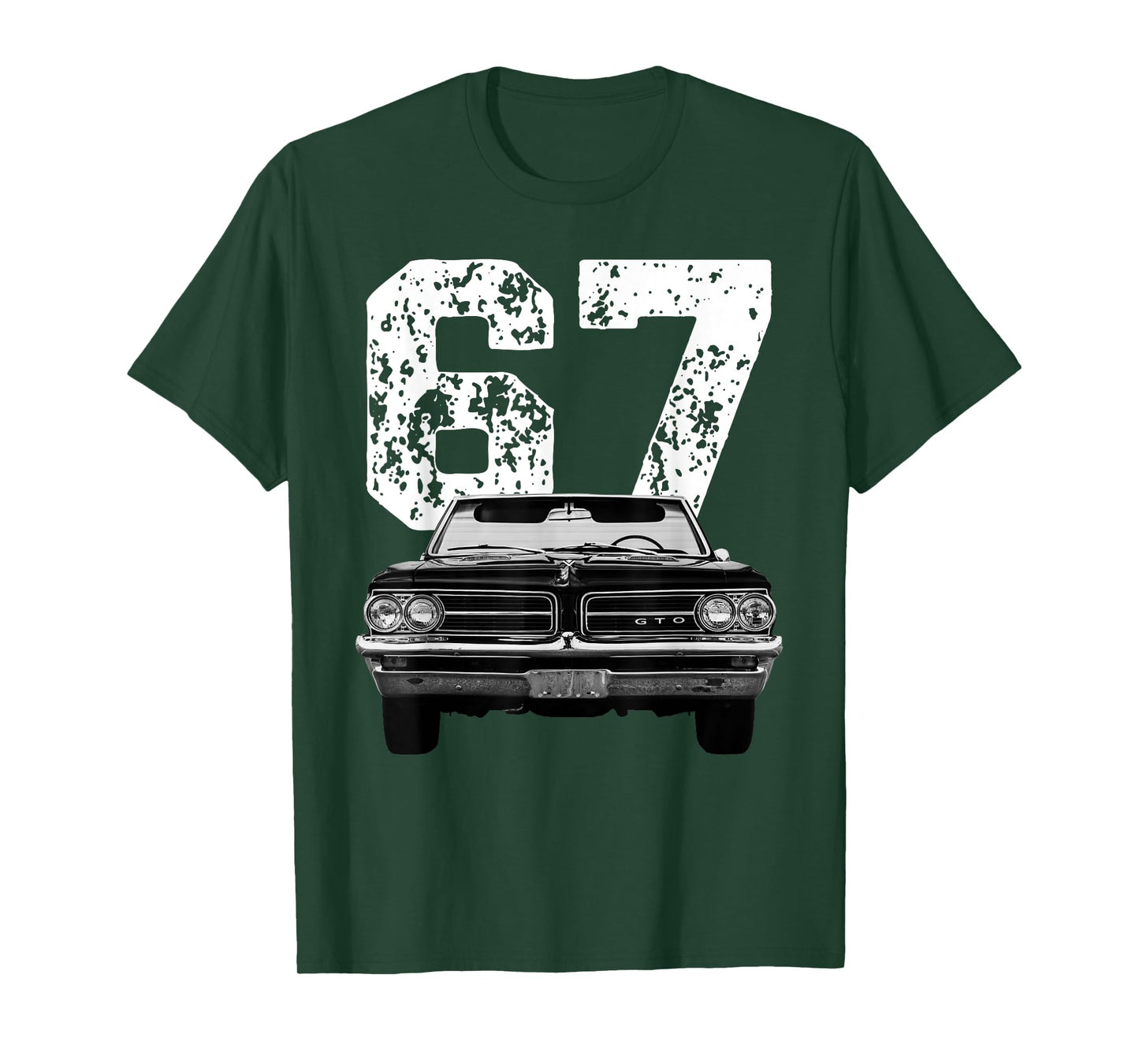 1967 67 Gto Classic Car Old School Muscle Car Birthday Retro T-Shirt