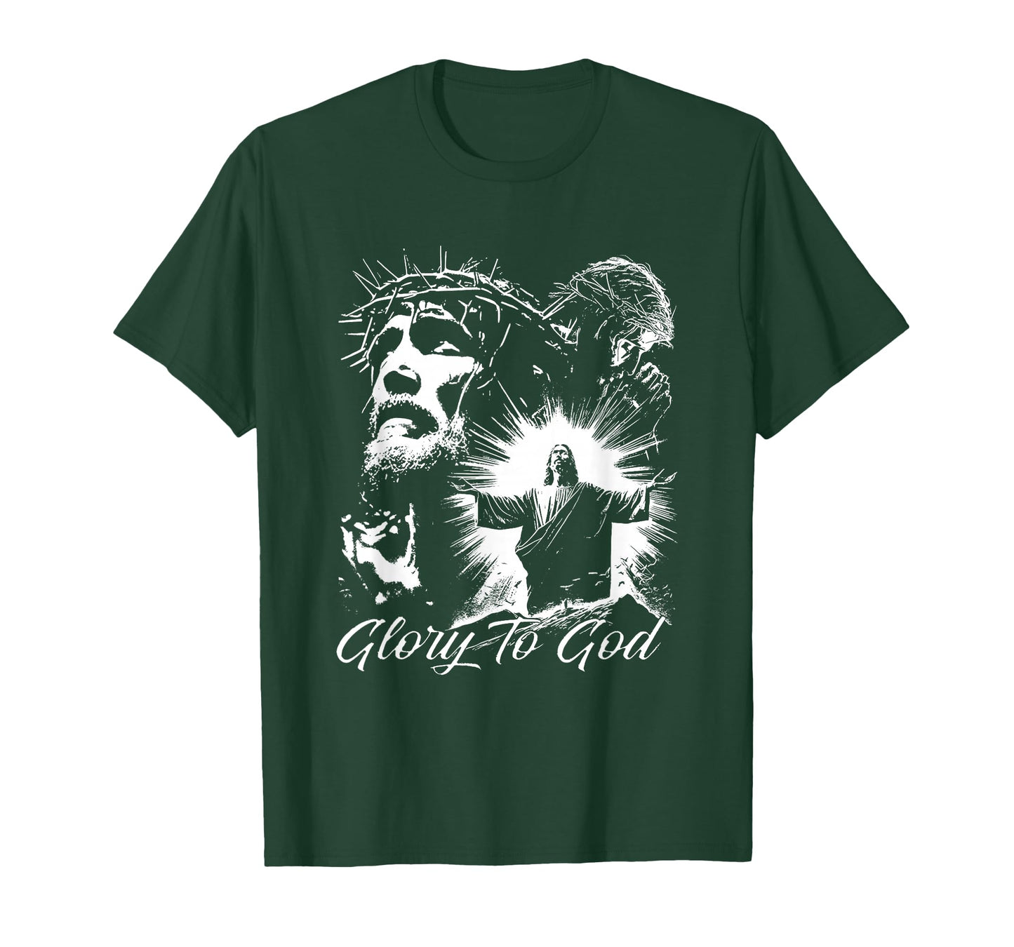 Glory to God Jesus Crown of Thorns T-Shirt