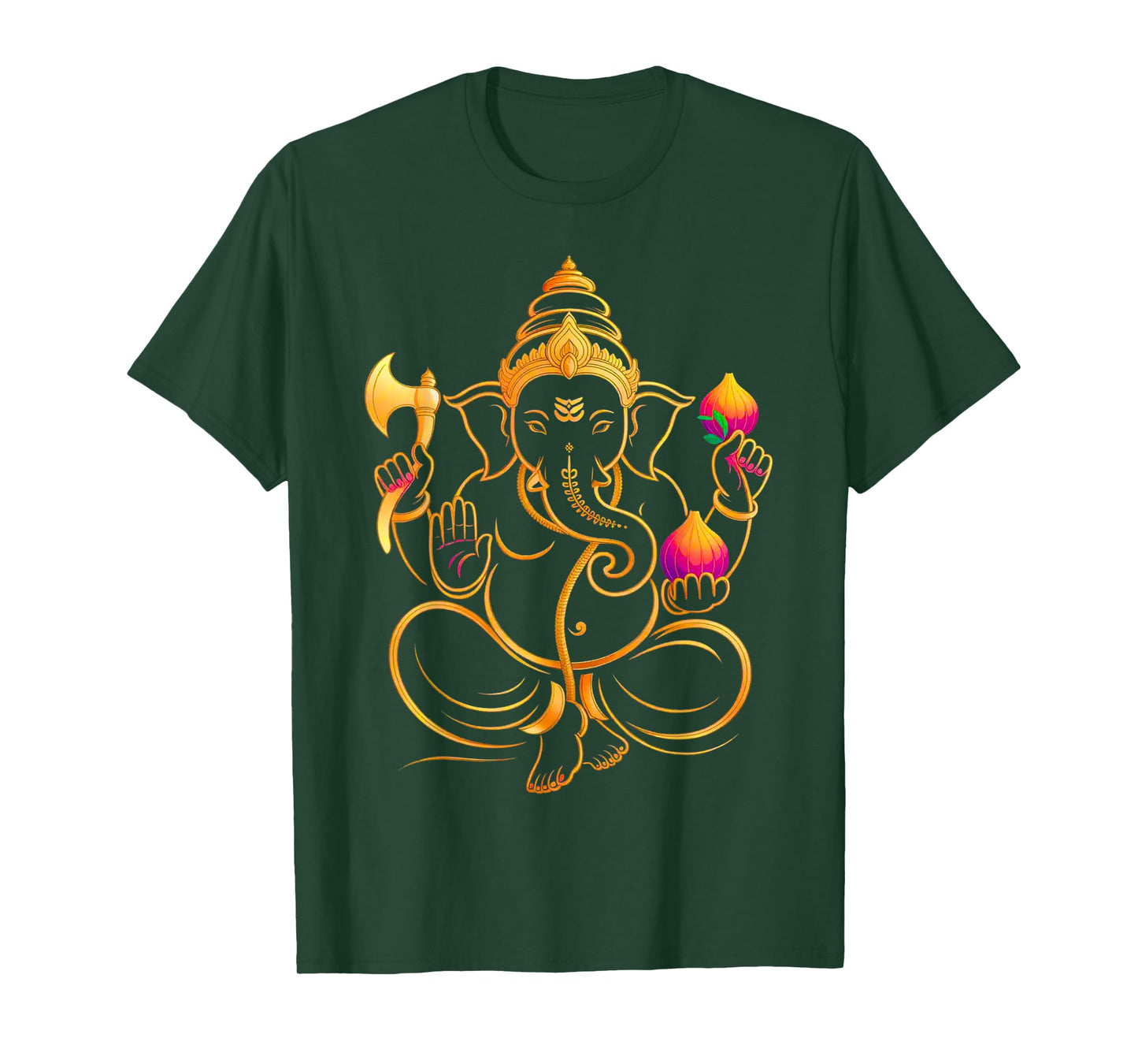 Hindu Ganesha Puja Elephant God India Meditation Yoga Murti T-Shirt