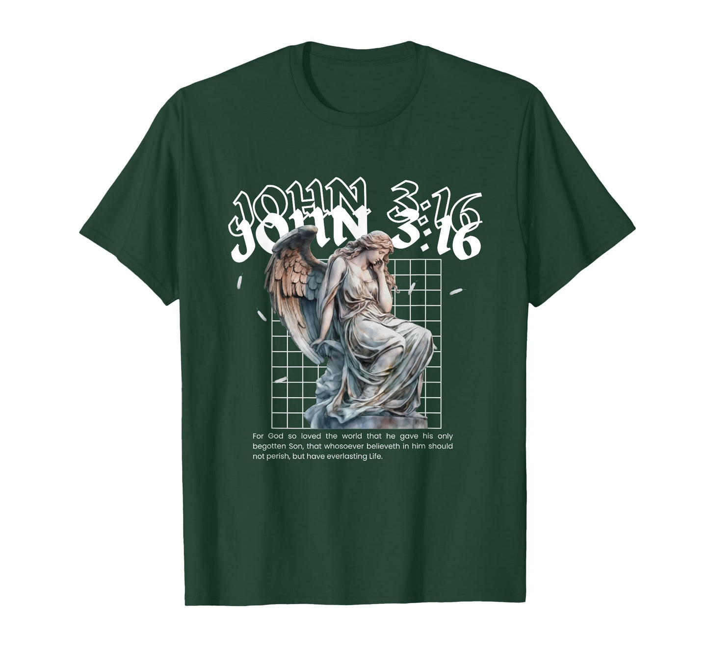 John 3:16 Bible Verse Streetwear - Christian Bible Verse T-Shirt