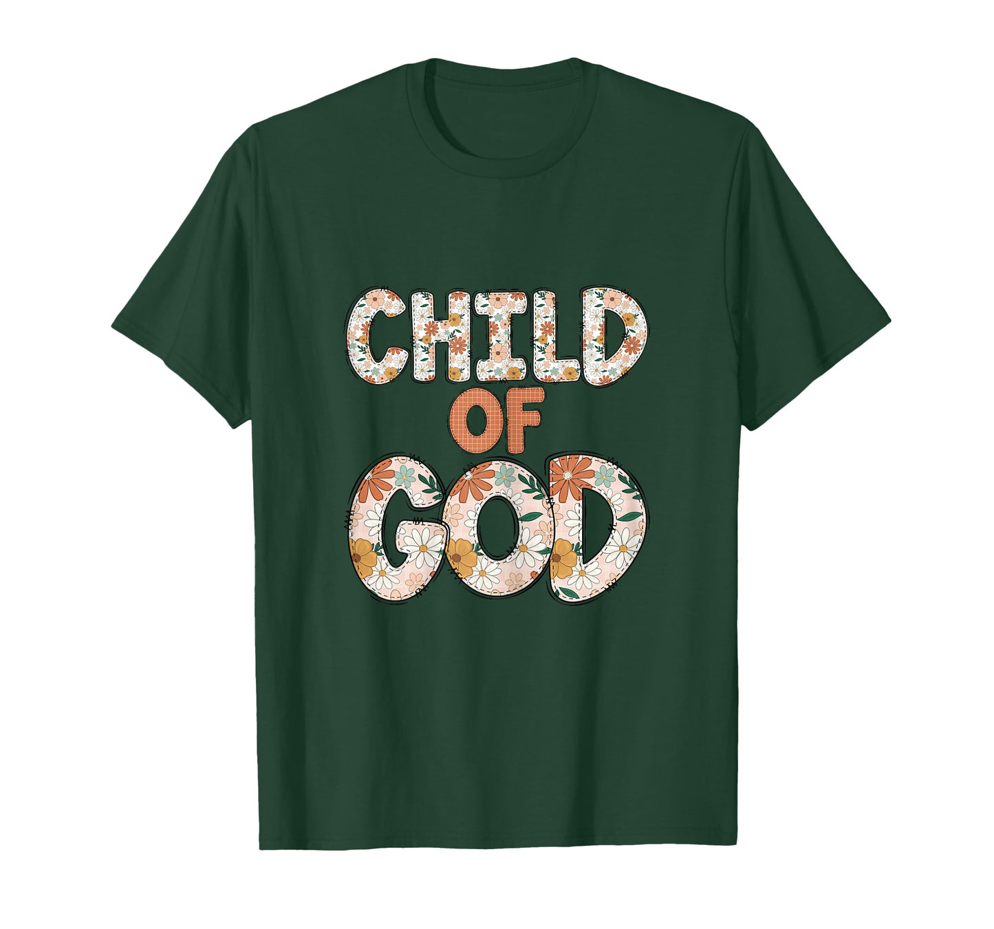Faith Religious Floral Child Of God T-Shirt