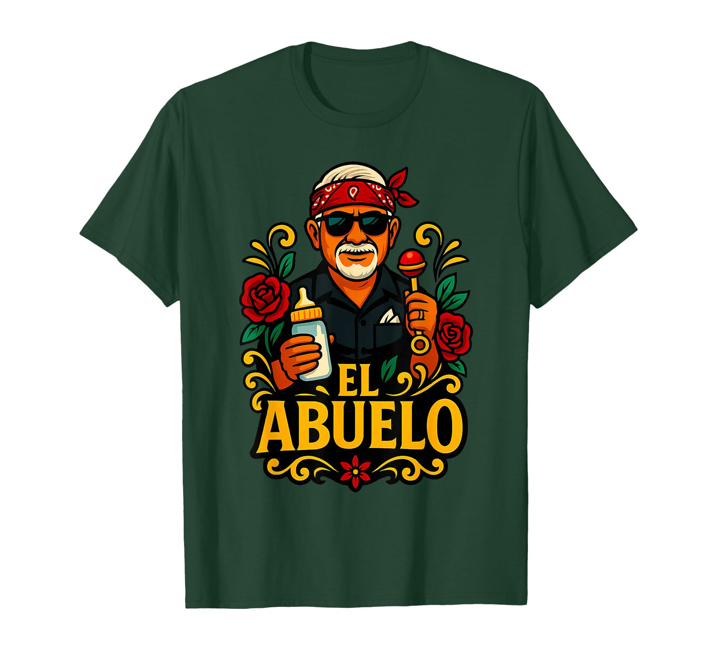 El Abuelo Funny Design for Mexican Grandpas T-Shirt