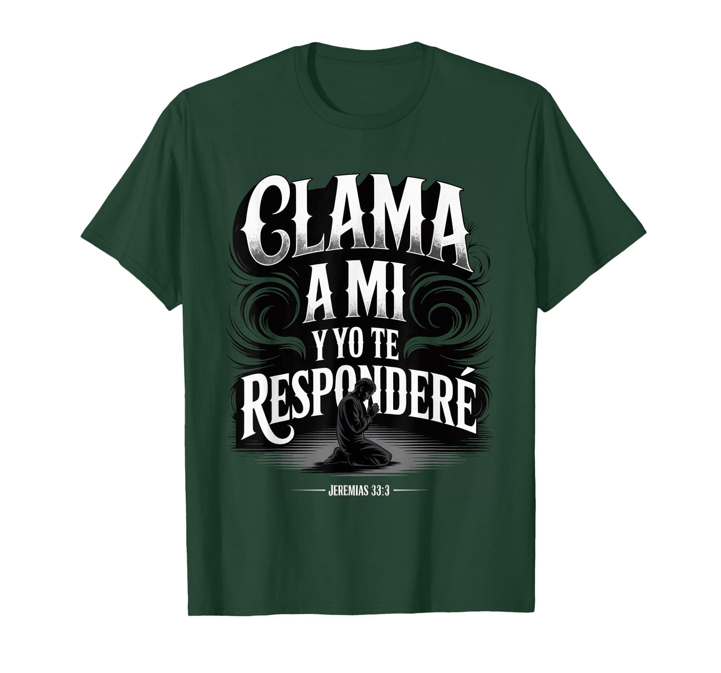 Christian Prayer Design Jeremiah 33:3 Bible Verse in Spanish T-Shirt