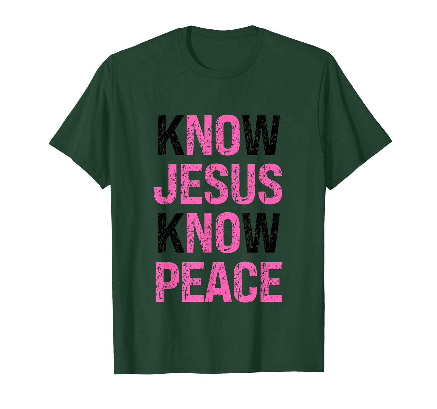 Know Jesus Know Peace Faith Based T-Shirt