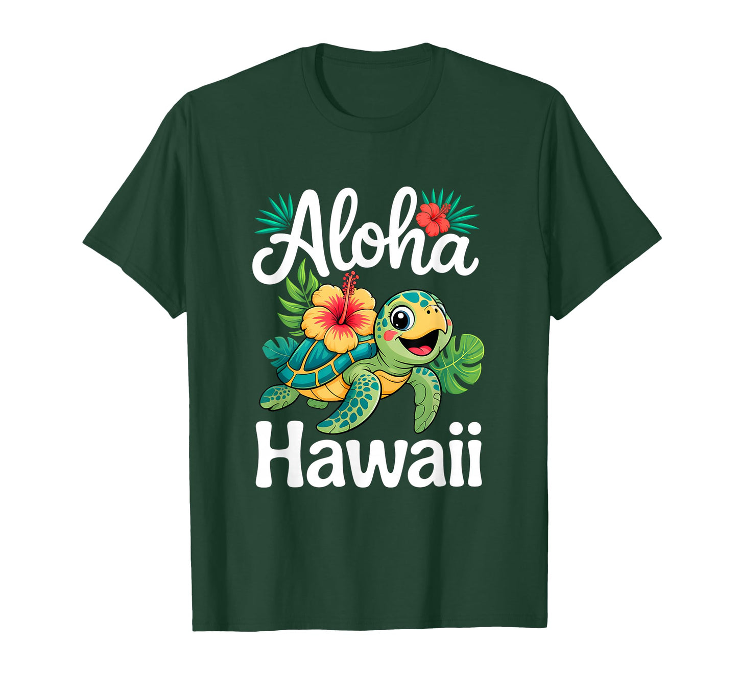 Aloha Hawaii Turtle Hawaiian Island Kids Men Women Boy Girls T-Shirt