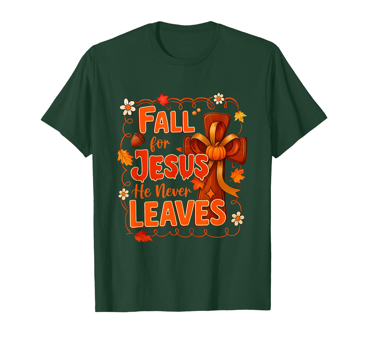 Autumn Jesus My Favourite Season Fall Christian Thanksgiving T-Shirt