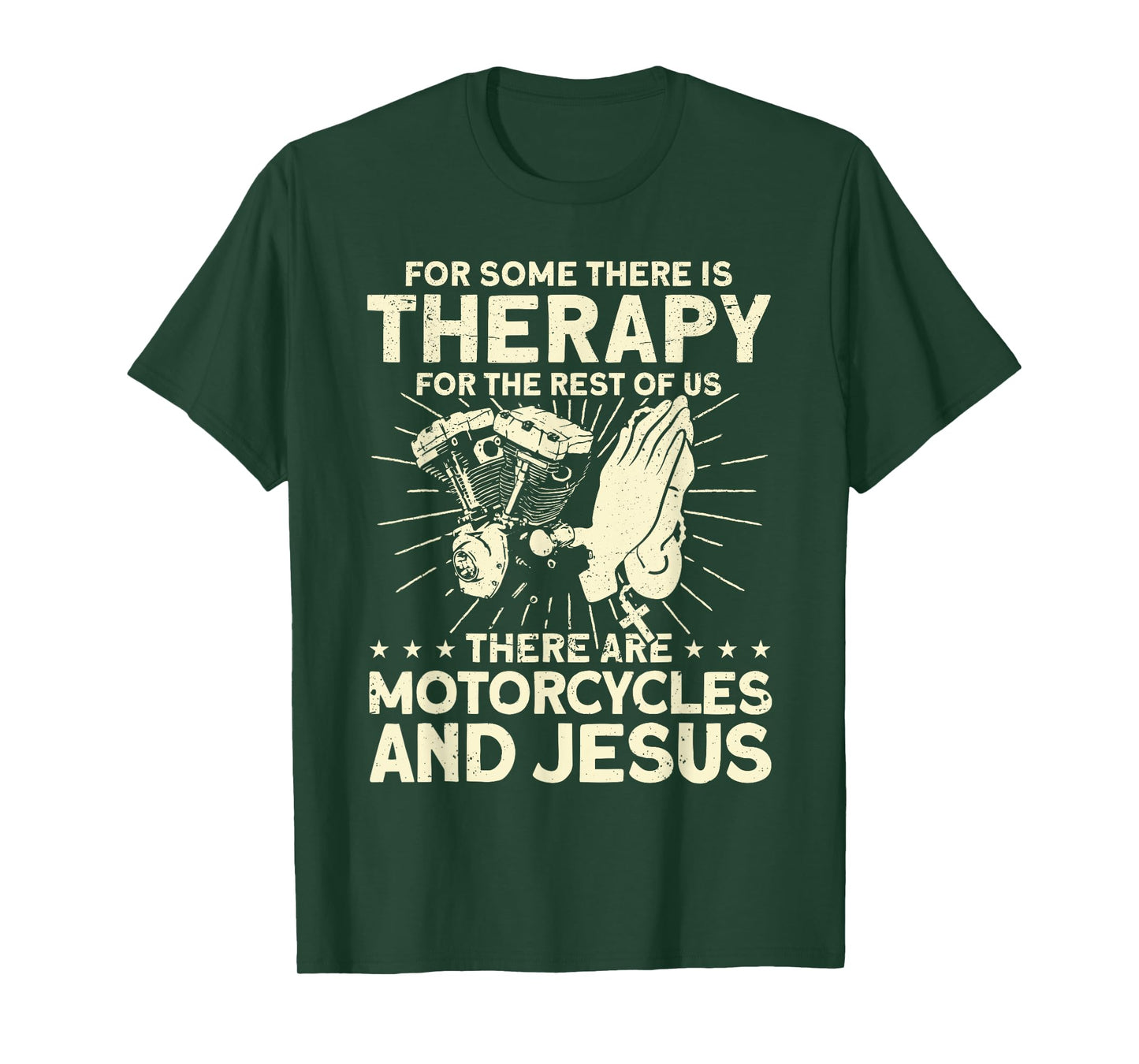 Christian Motorcycle Biker Motorcycles And Jesus Faith T-Shirt