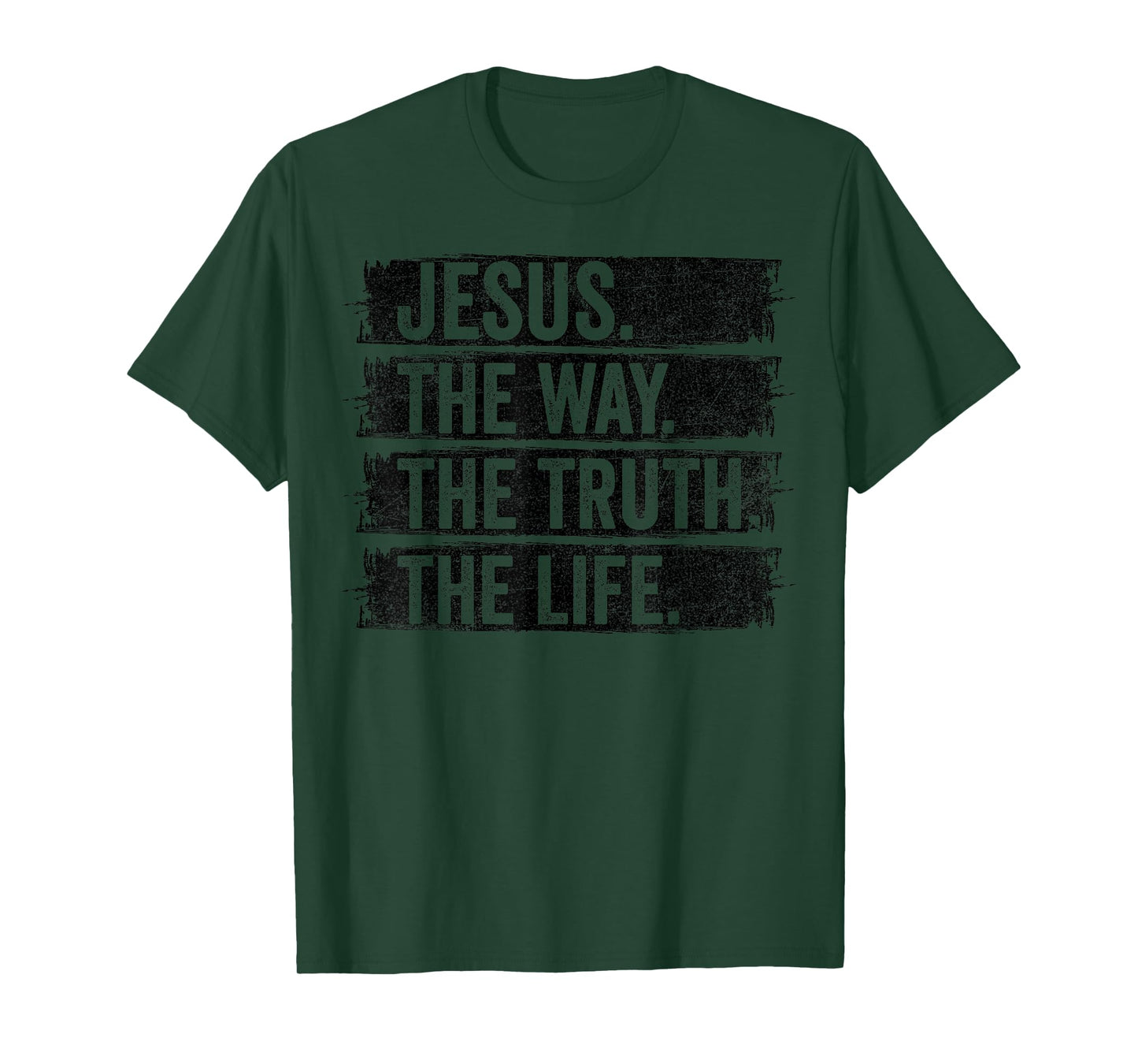 Jesus The Way Truth Life Vintage Christian Worship Retro T-Shirt