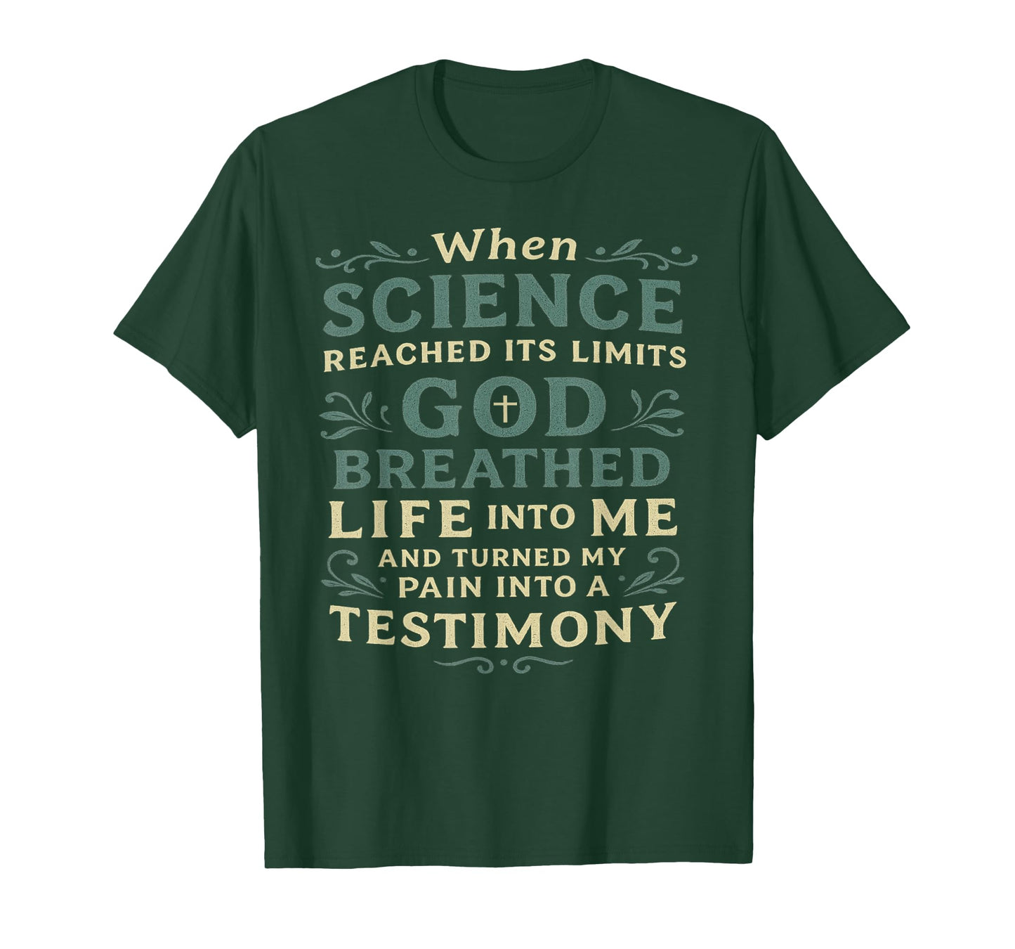 Christian Religious God Faith Based Strength Testimony Gifts T-Shirt