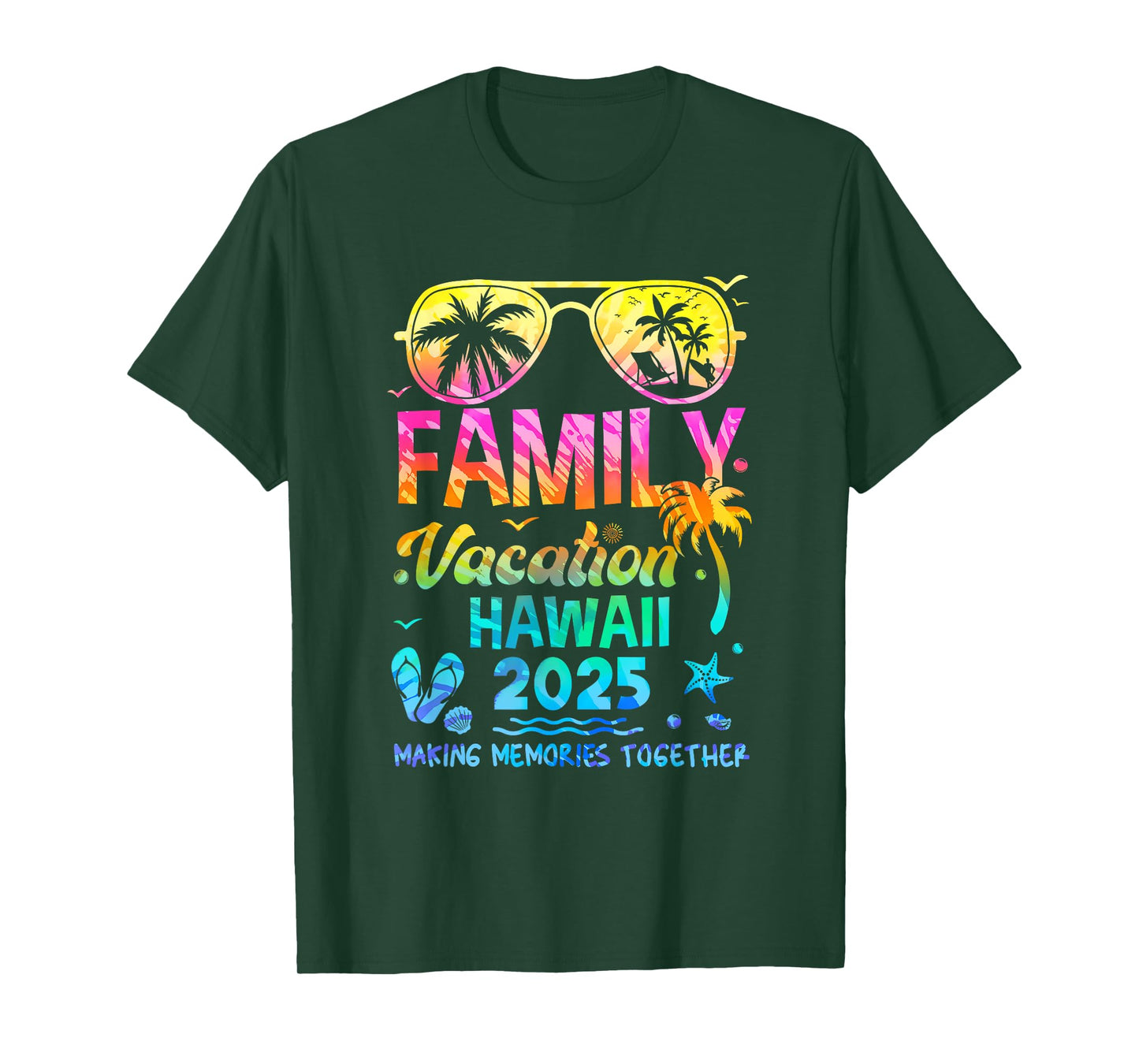 Family Vacation 2025 Hawaii Matching Memories Together T-Shirt