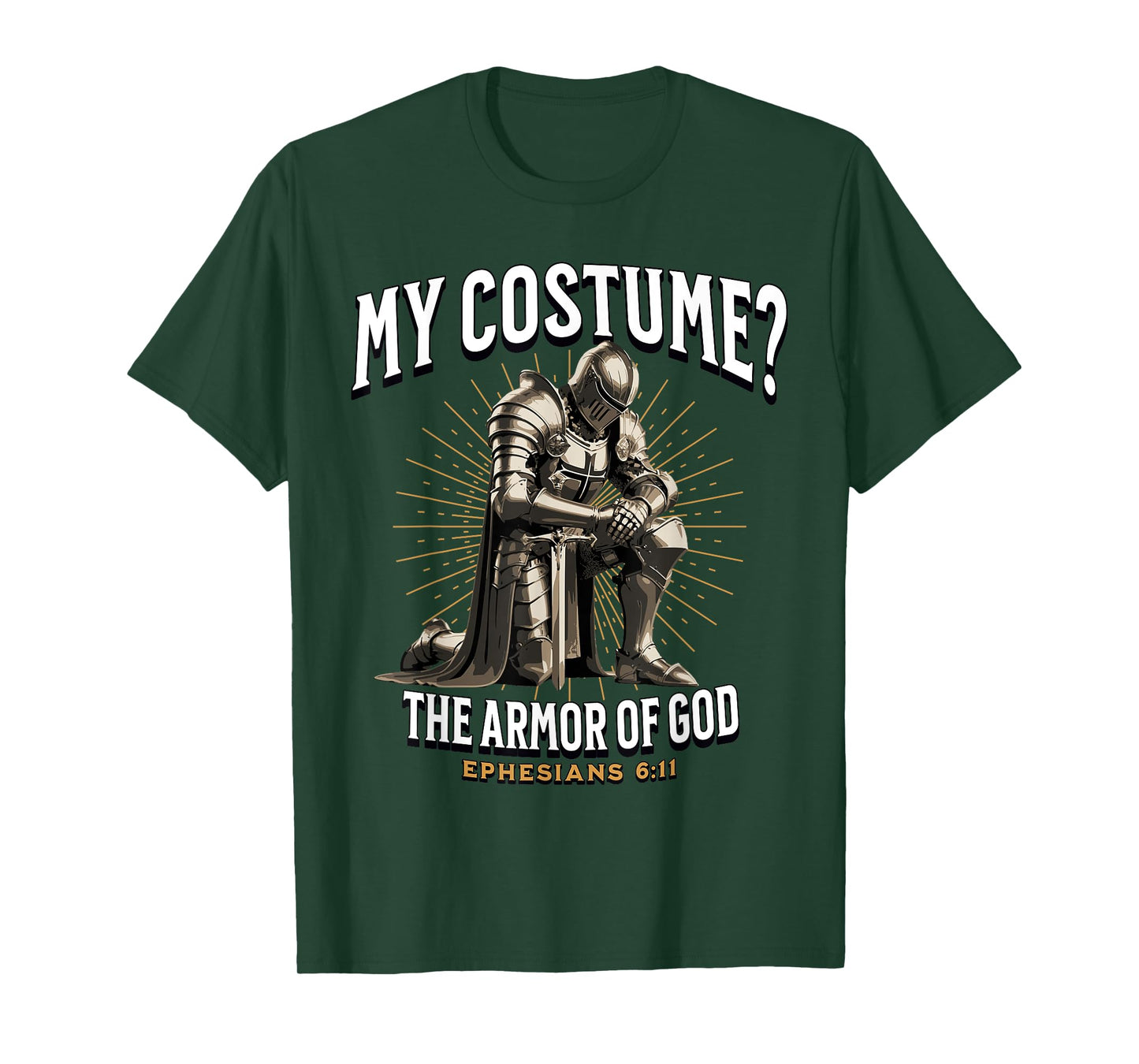 Christian Halloween Costume Armor of God Ephesians 6:11 T-Shirt