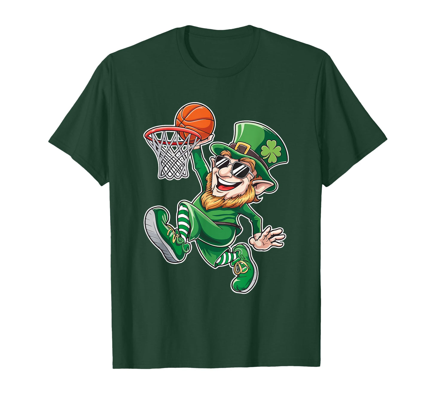 Basketball Leprechaun St. Patrick's Day Funny Player T-Shirt
