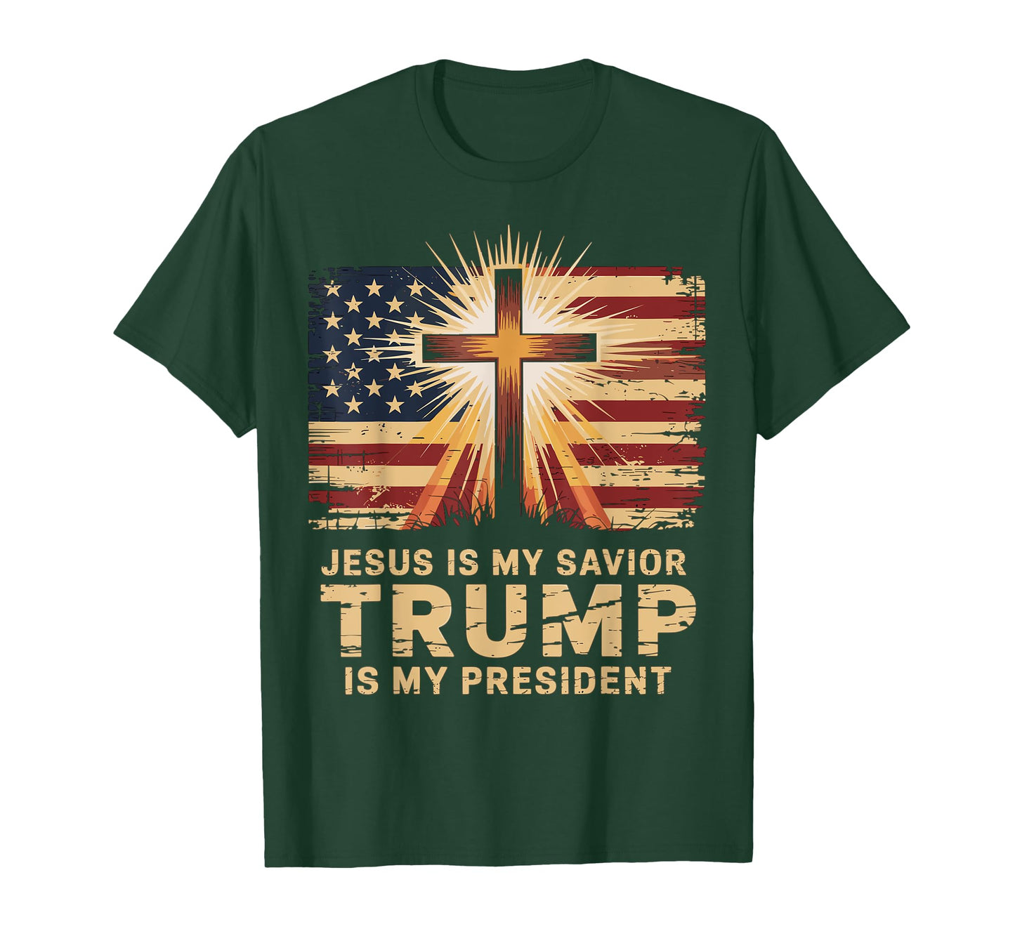 Jesus Is My Savior Trump Is My President Biblical T-Shirt