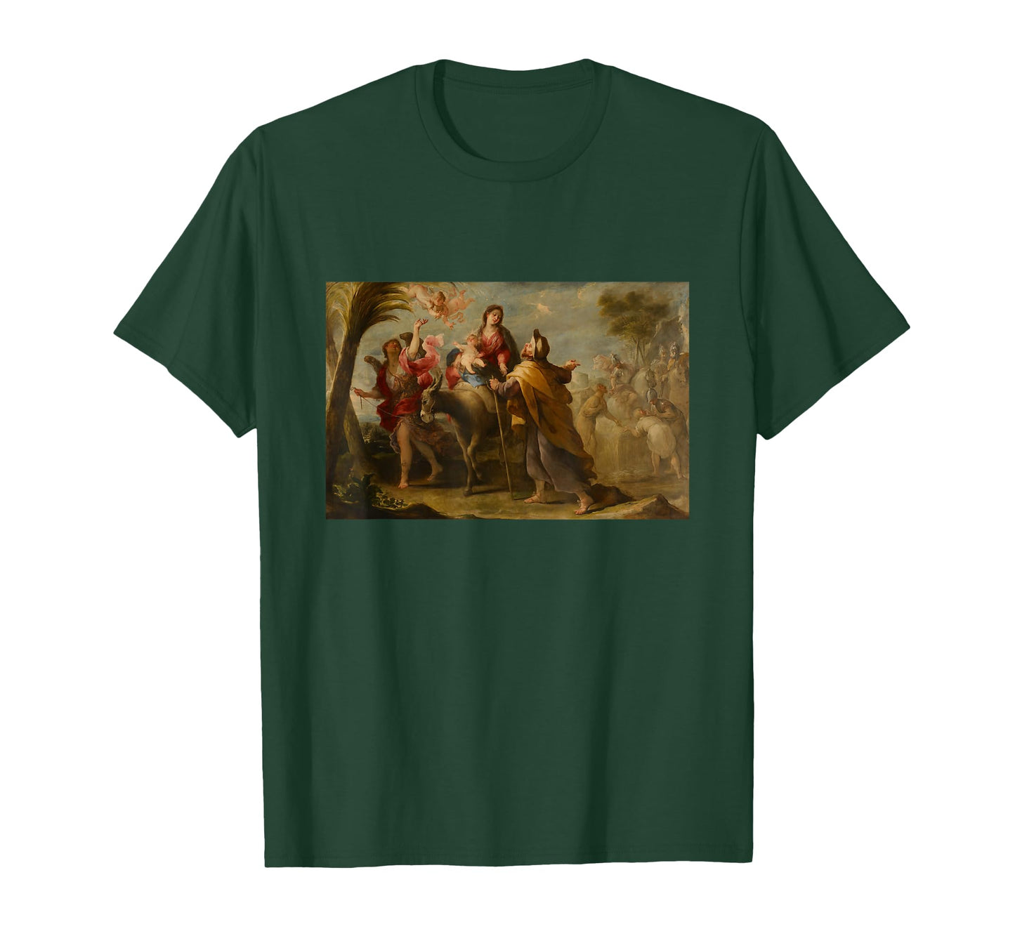 The Flight into Egypt. Mary, Joseph and The Christ Child T-Shirt