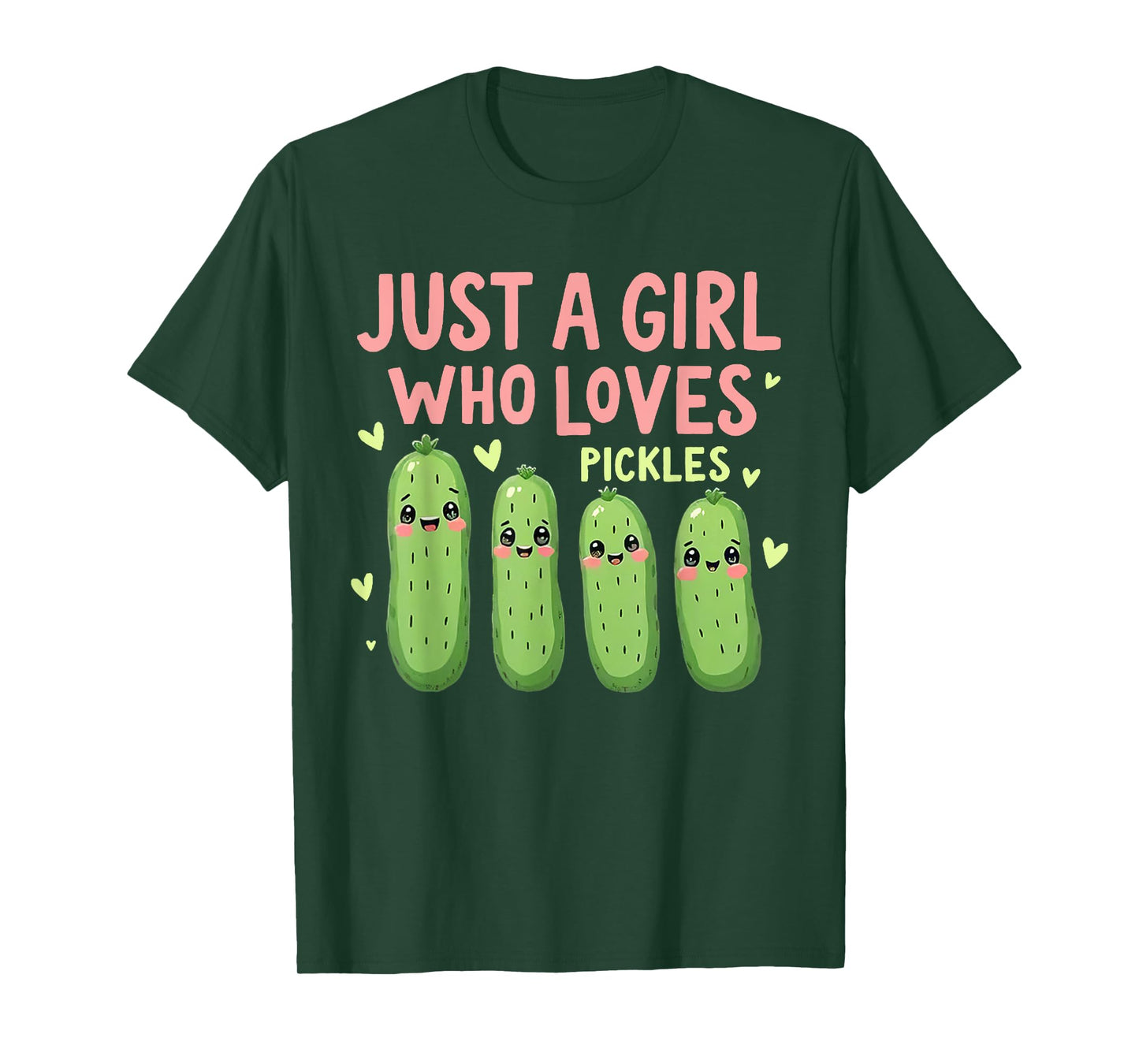 Just A Girl Who Loves Jesus and Pickles Christian Pickles T-Shirt