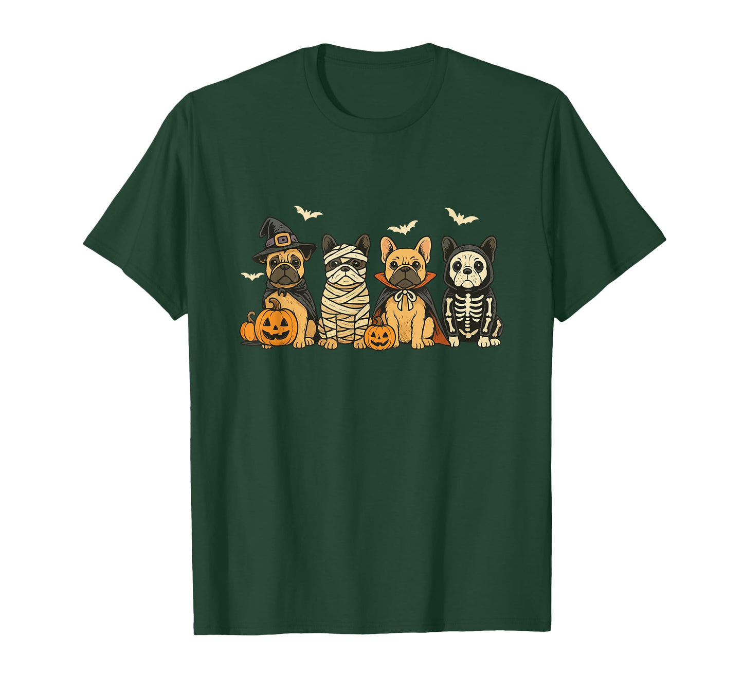 Mummy French Bulldog Halloween French Bulldog Witch Dog Mom T-Shirt
