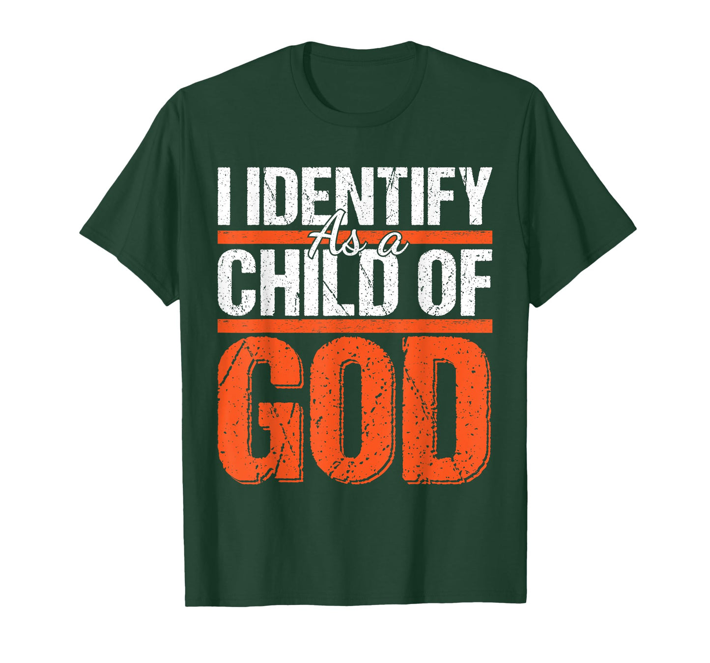 Christian motivational graphic I identify as a child of God T-Shirt