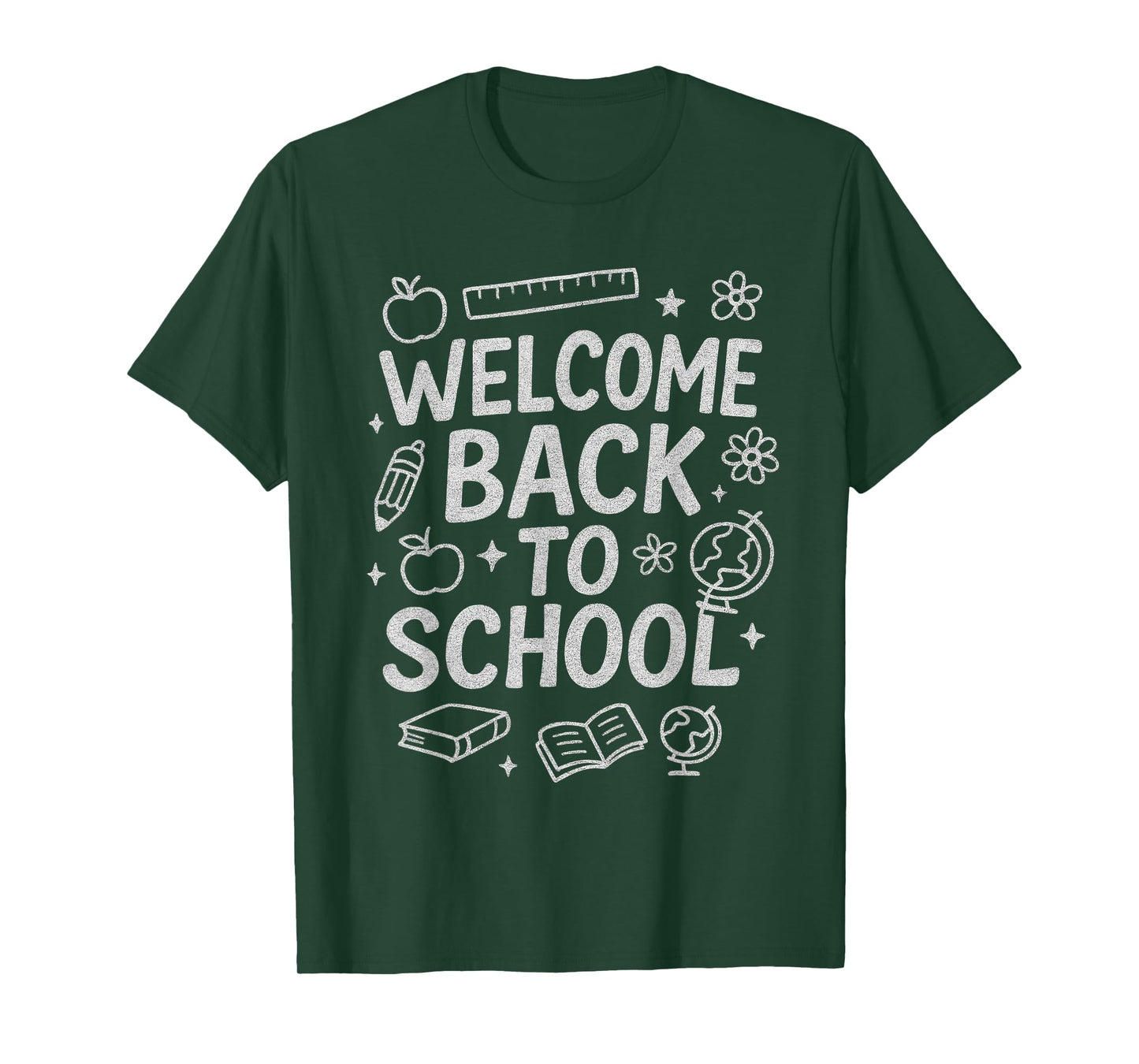 Welcome Back to School Funny Cute Chalkboard Humor Meme T-Shirt