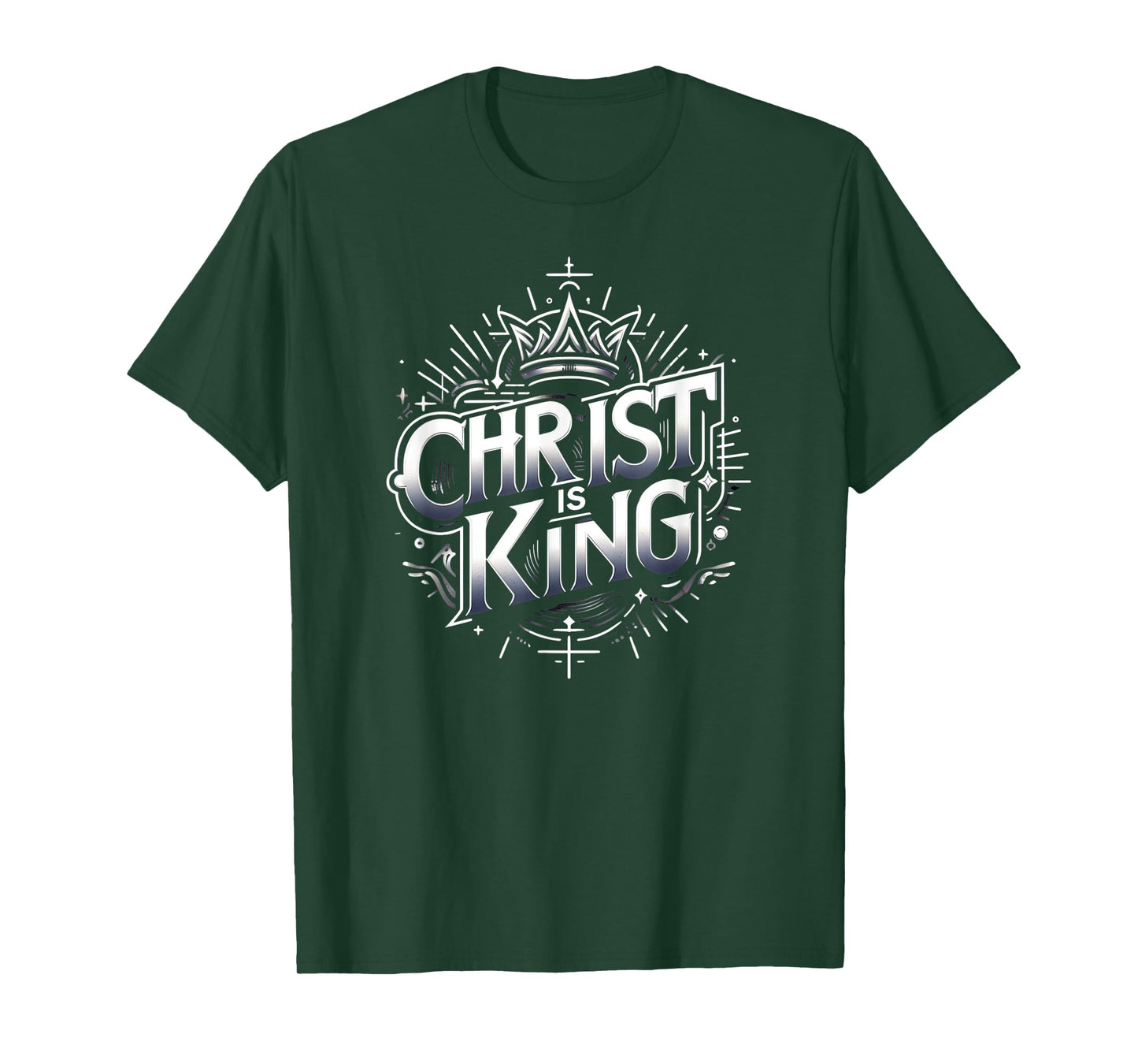 Christ Is King - Christian Crown of Thorns Jesus Is King T-Shirt