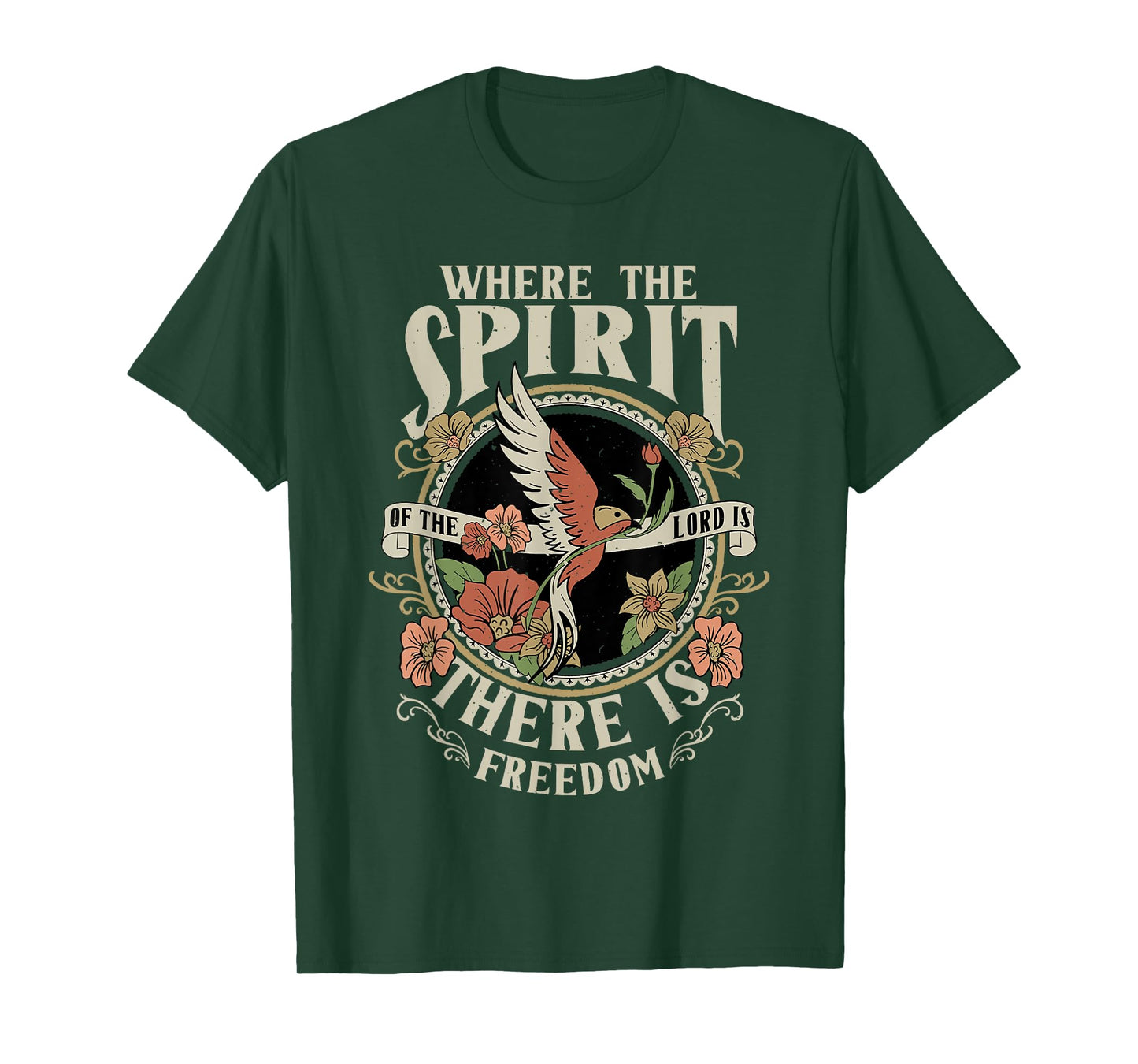 where the spirit of the lord is there is freedom T-Shirt