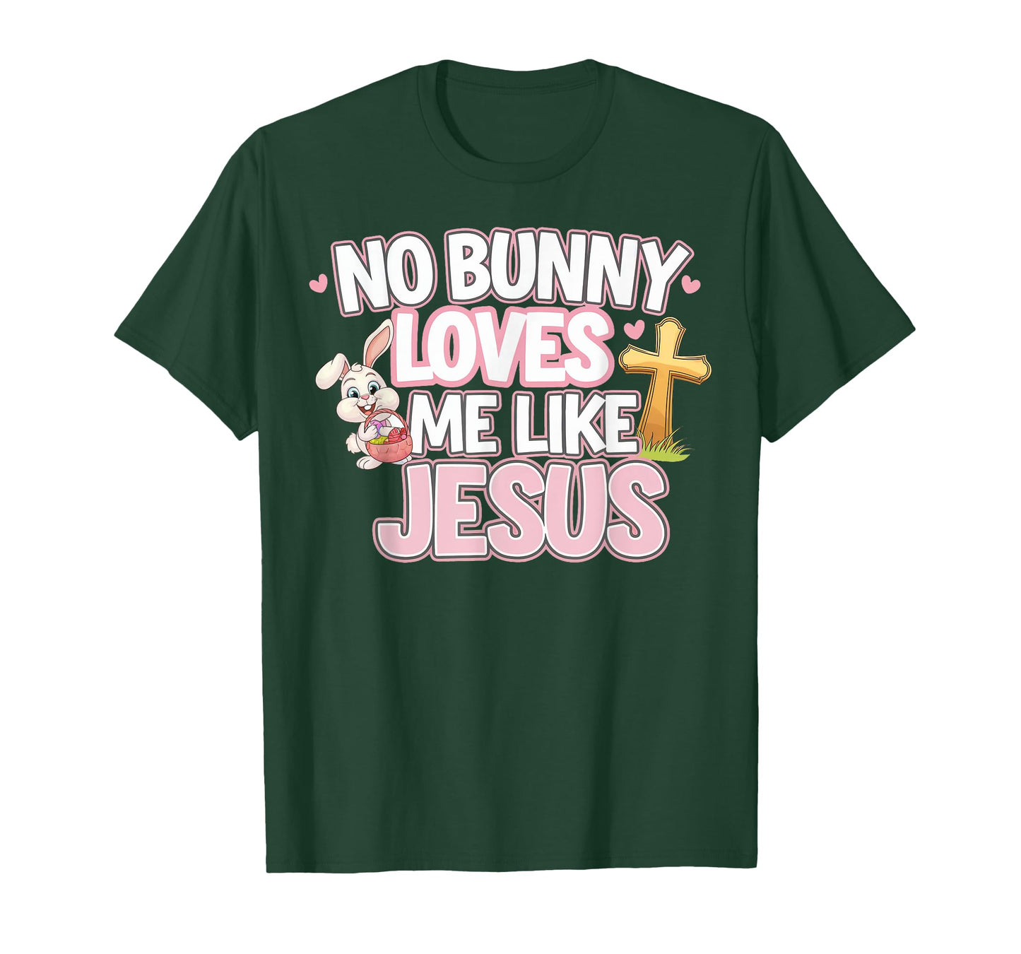 No Bunny Loves Like Jesus Cute Easter Christian T-Shirt