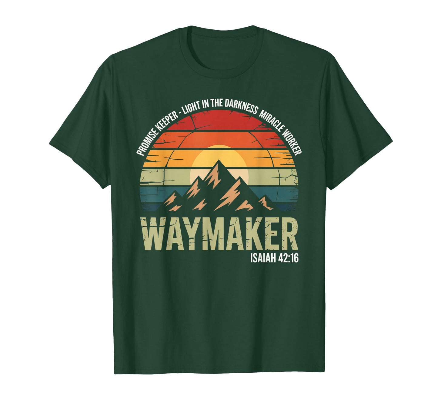 Waymaker Vintage Promise Keeper Miracle Worker Christian T-Shirt