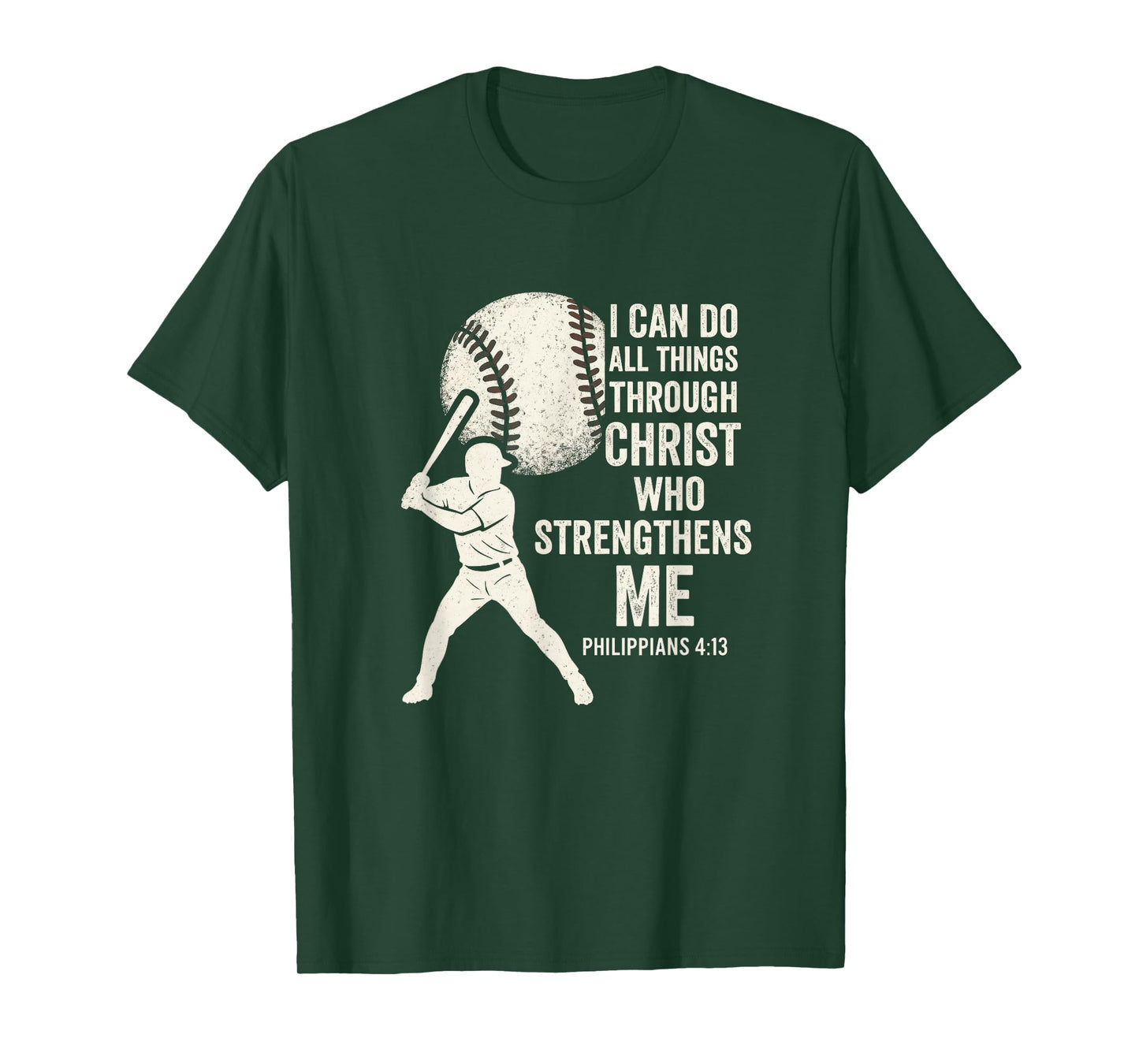I Can Do All Things - Christian Baseball Faith T-Shirt