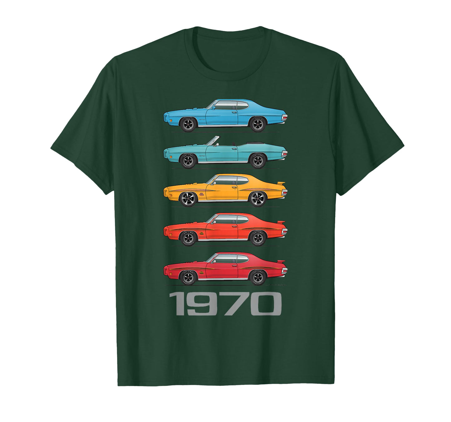 1970 70 GTO Classic Car Old School Muscle Car T-Shirt