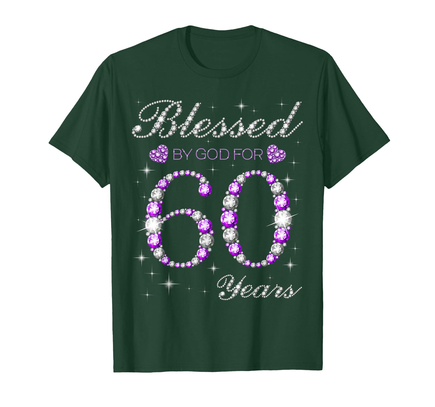 Blessed By God For 60 Years Old 60th Birthday Party B-day T-Shirt