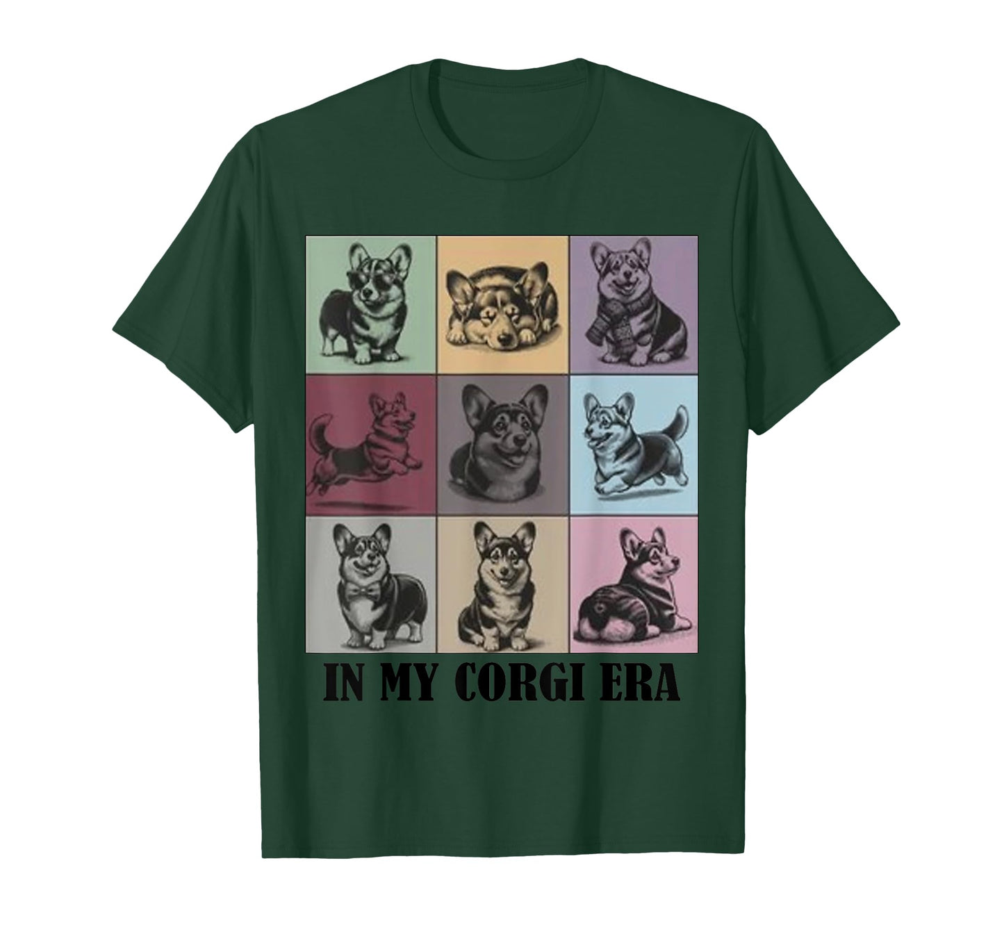 funny Corgi Mom Quote In My Corgi Era Cool Dog Lovers Men Women T-Shirt