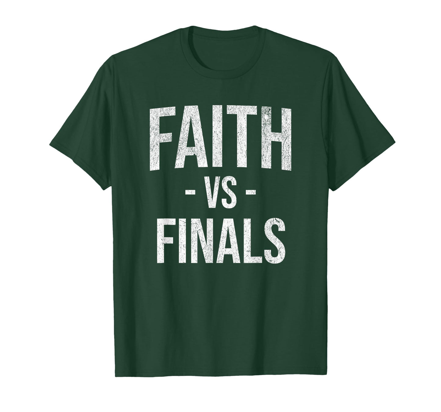 Faith vs Finals Christian Catholic Mom Teacher Student T-Shirt