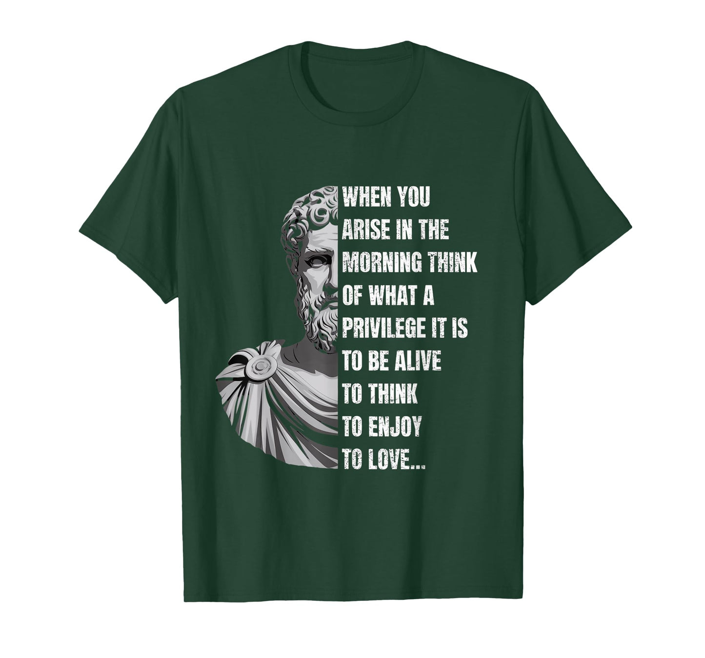 To Think To Enjoy Love Marcus Aurelius Stoicism Stoic T-Shirt