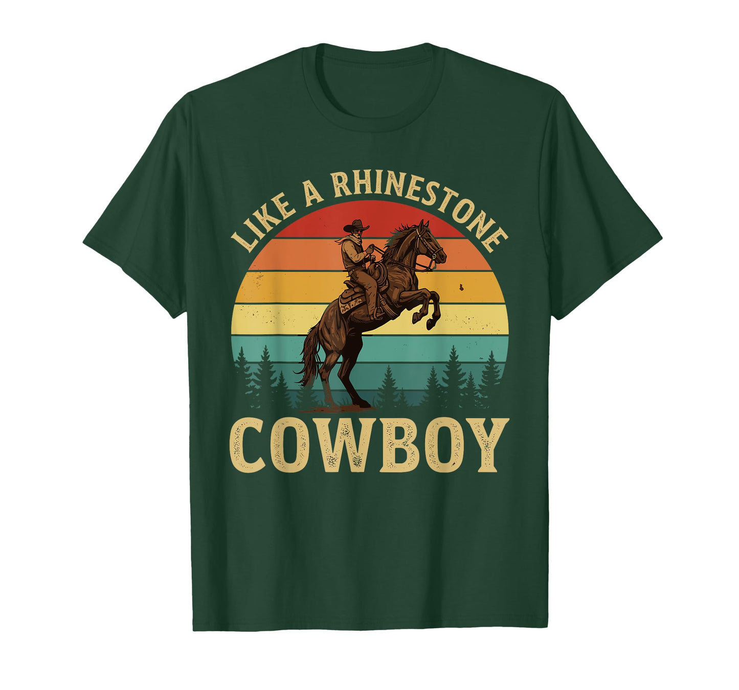Like a Rhinestone Cowboy for Horse Riders for Christ T-Shirt