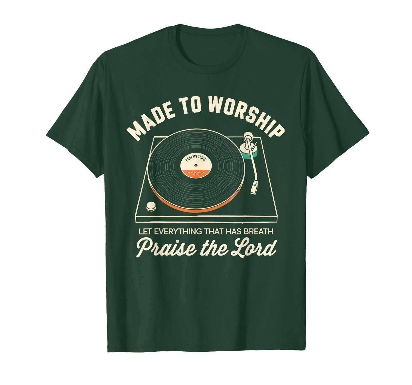 Worship Tshirt Christian Music Retro Cassette Psalms 150:6 T-Shirt