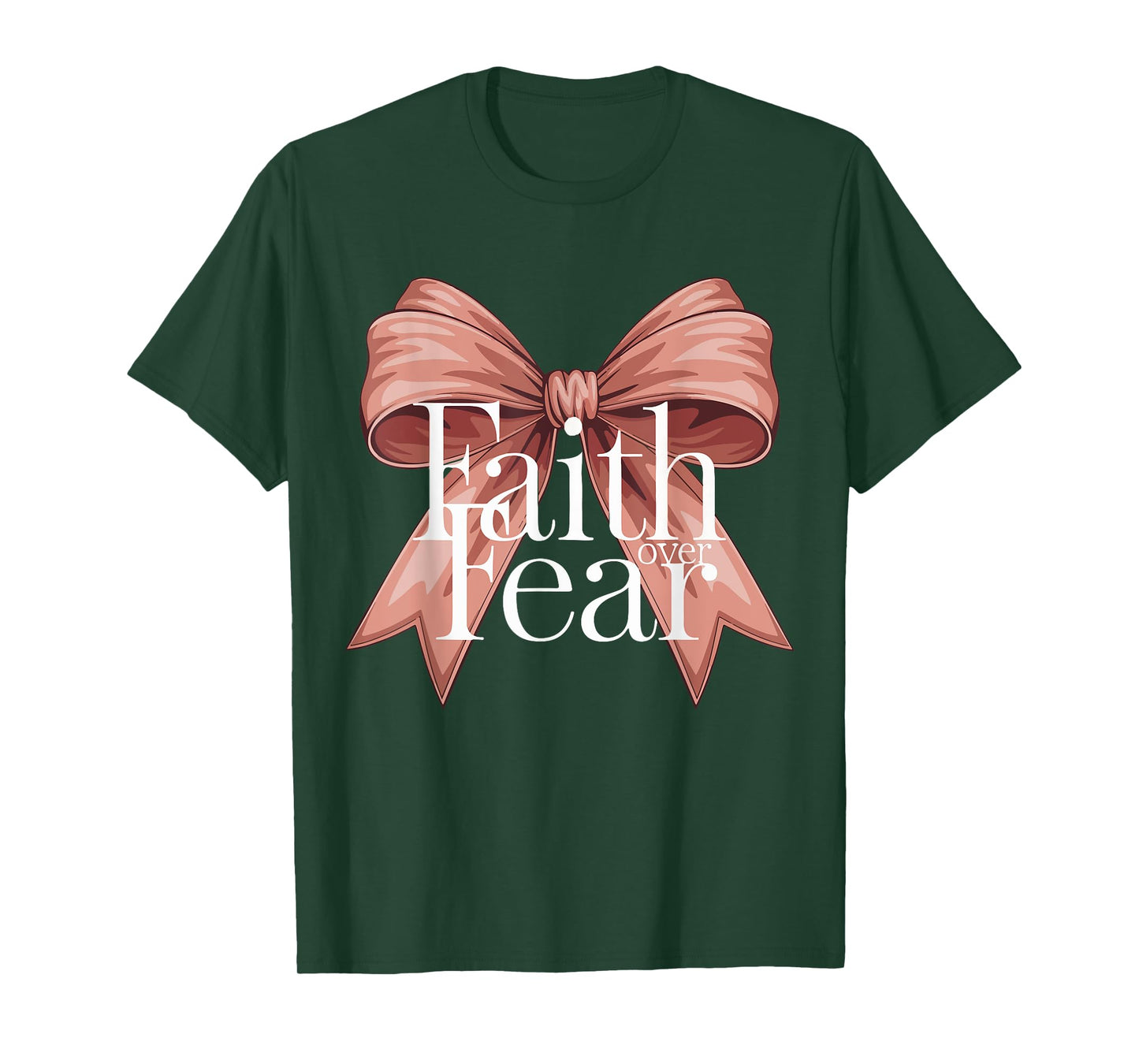 Faith Over Fear Christian Bow Teen Girl God Daughter Toddler T-Shirt