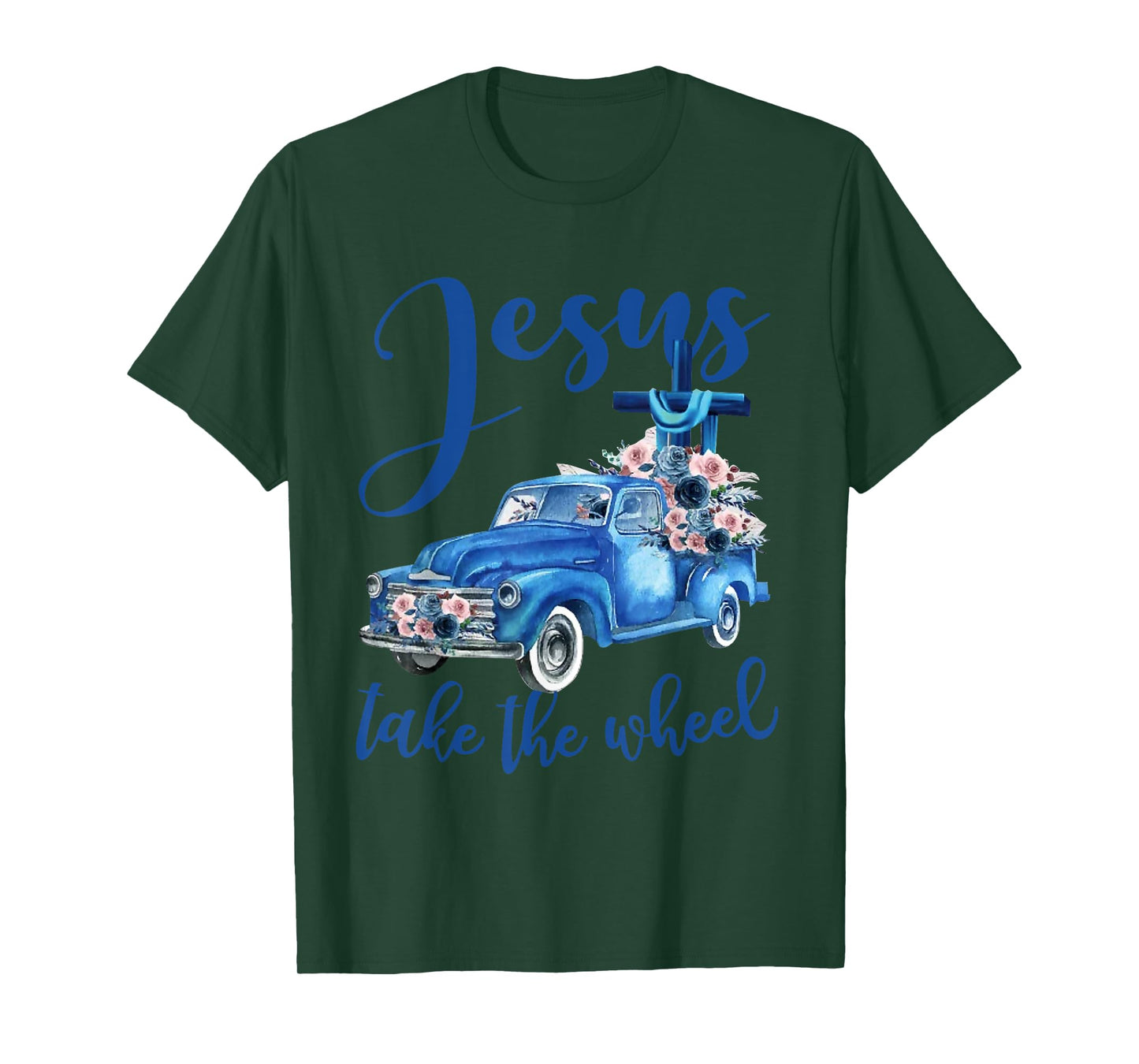 Jesus take the wheel Trucker Christian Religious T-Shirt
