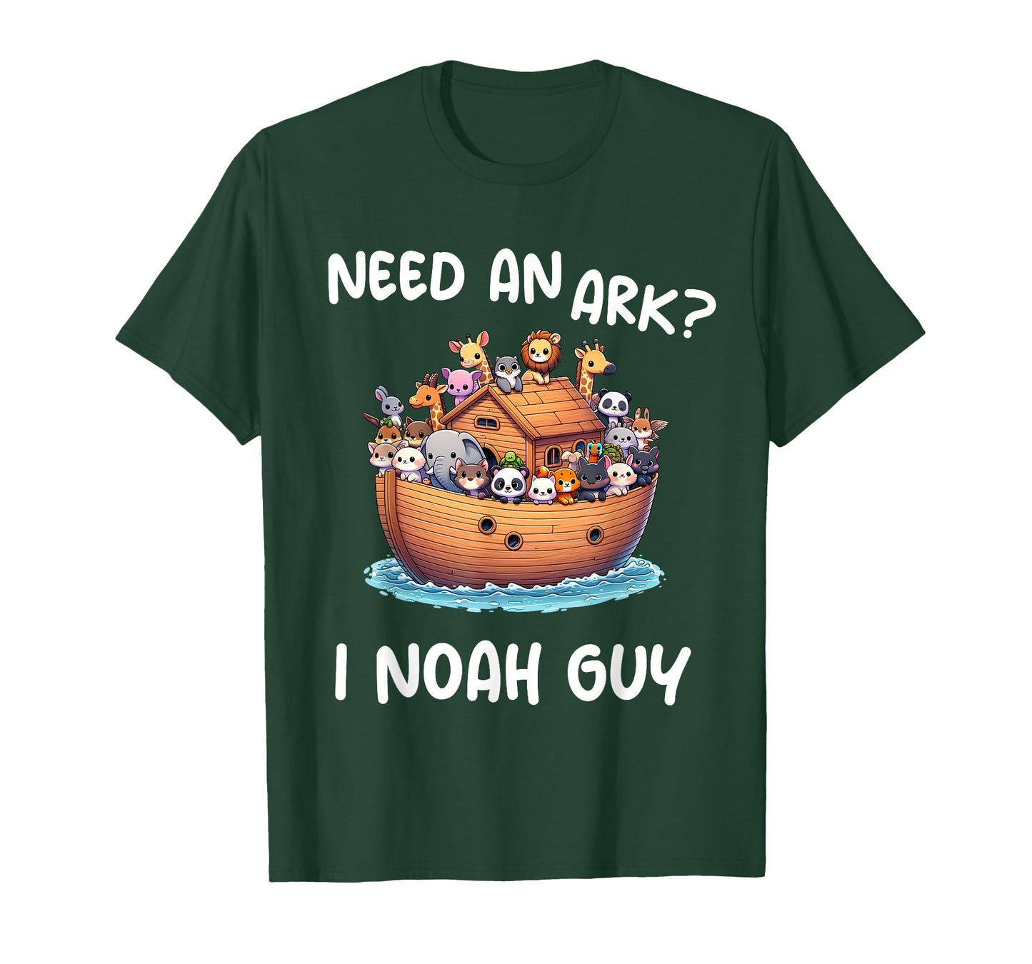 Anime Need An Ark? I Noah Guy Christian Funny Gifts Animal T-Shirt