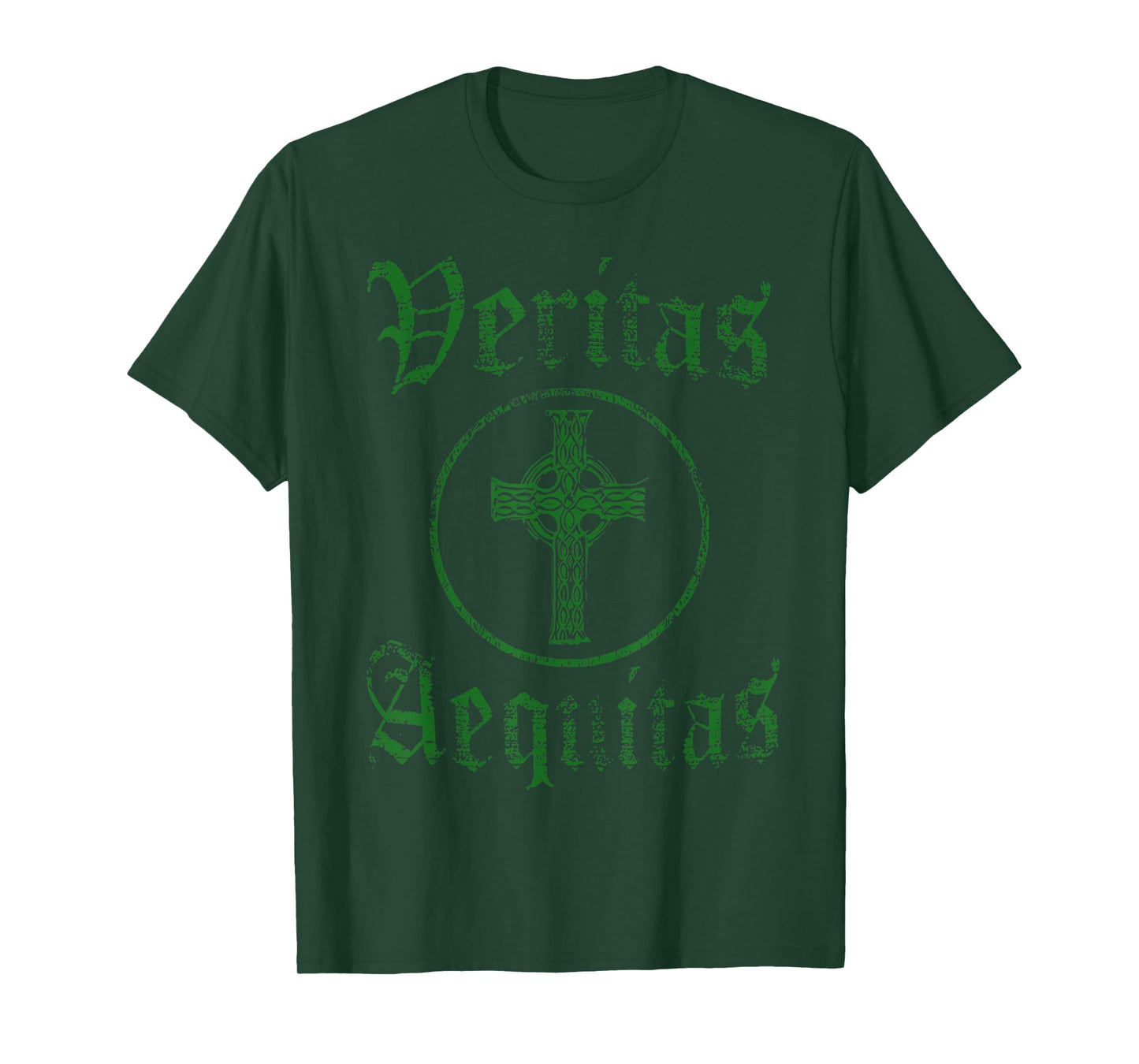 Veritas Aequitas Celtic Truth Justice prayer St Patricks Day T-Shirt