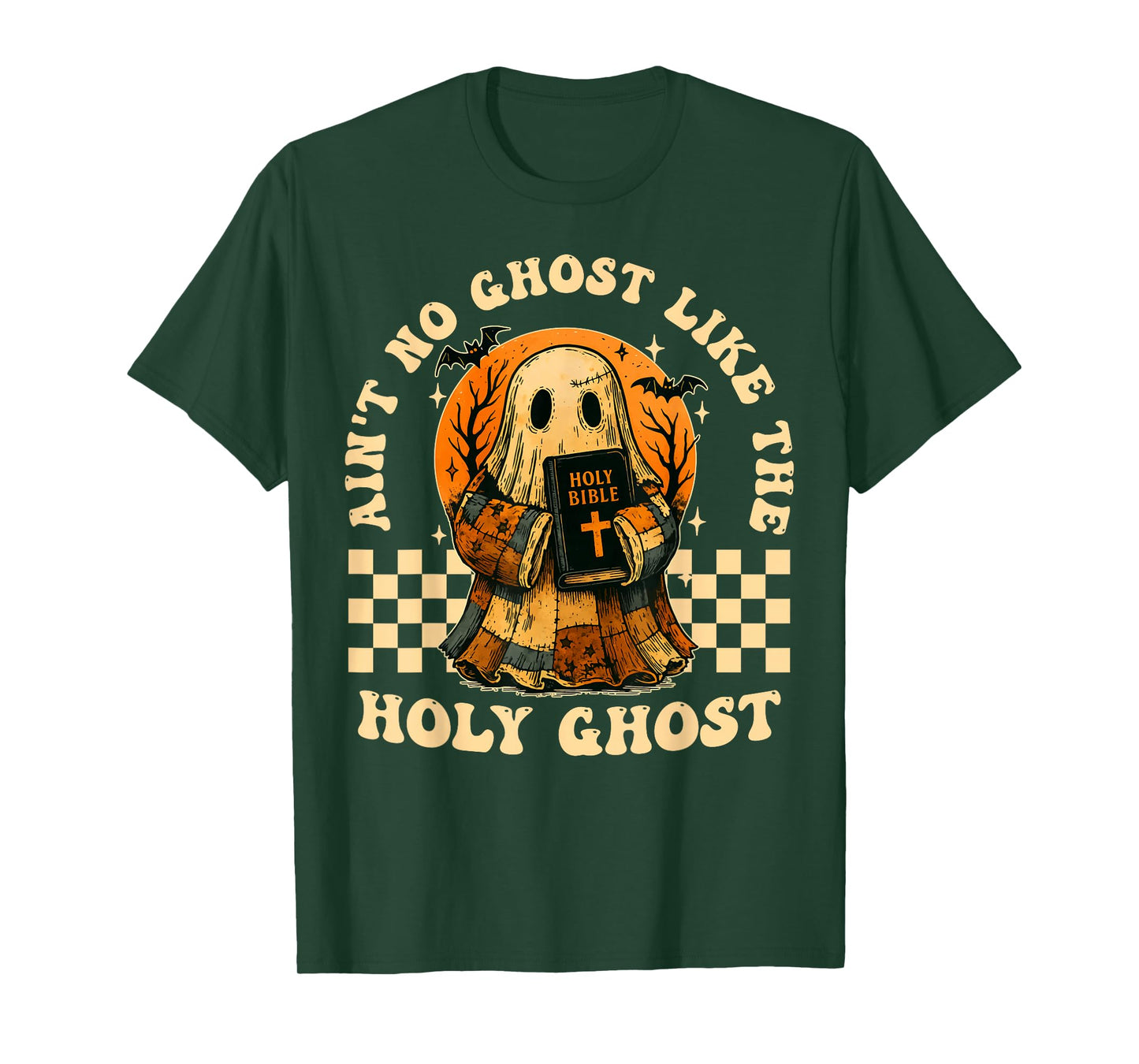 Ain’t No Ghost Like Holy Ghost Funny Christian Retro T-Shirt