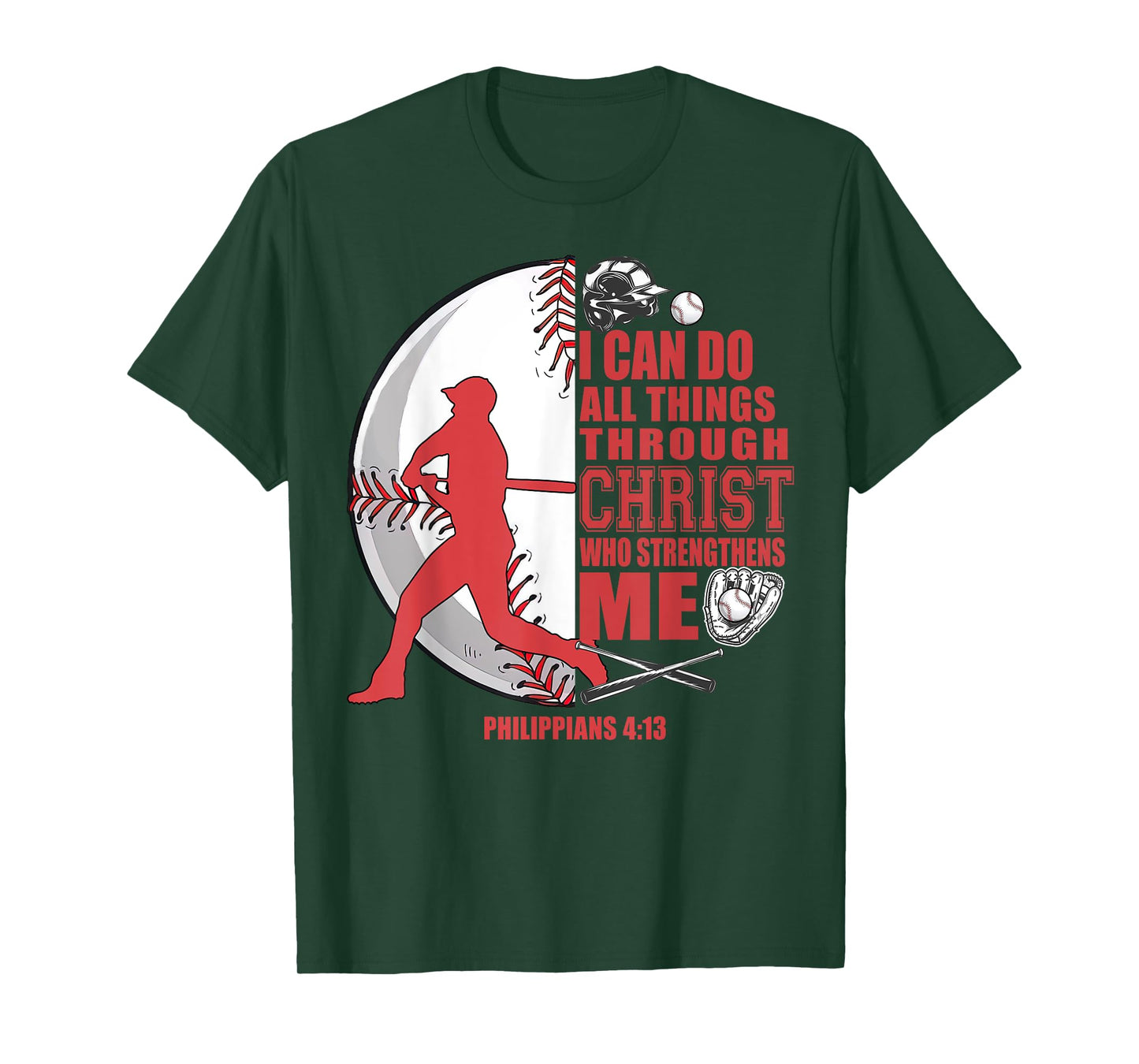 Baseball-Shirt Kids Christ Boys Girls Bible Verse Cute T-Shirt