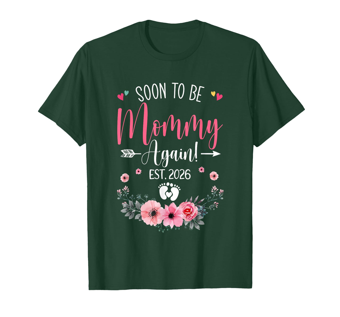 Soon To Be Mommy Again Est 2026 Mothers Day T-Shirt