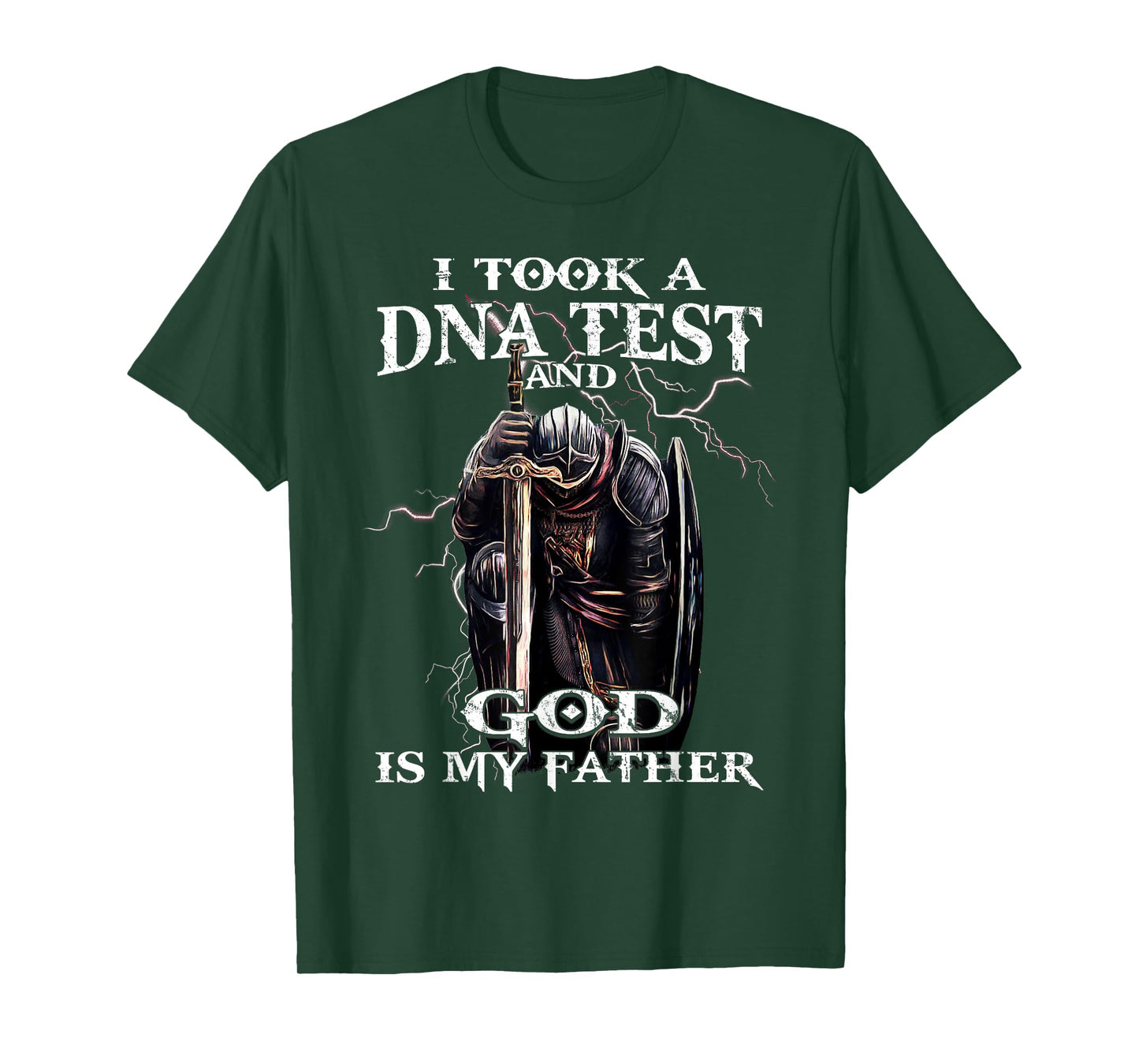 Knights Templar God is My Father Crusader Warrior Bible T-Shirt