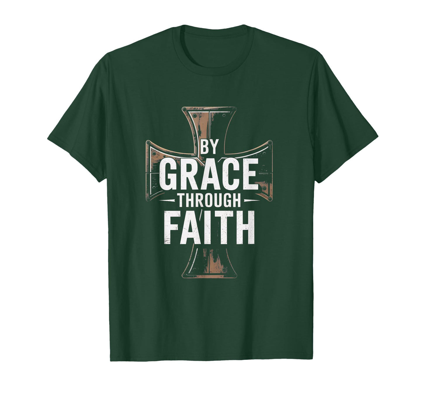 Ephesians 2:8-9 Graceful Faith Christian Tee T-Shirt