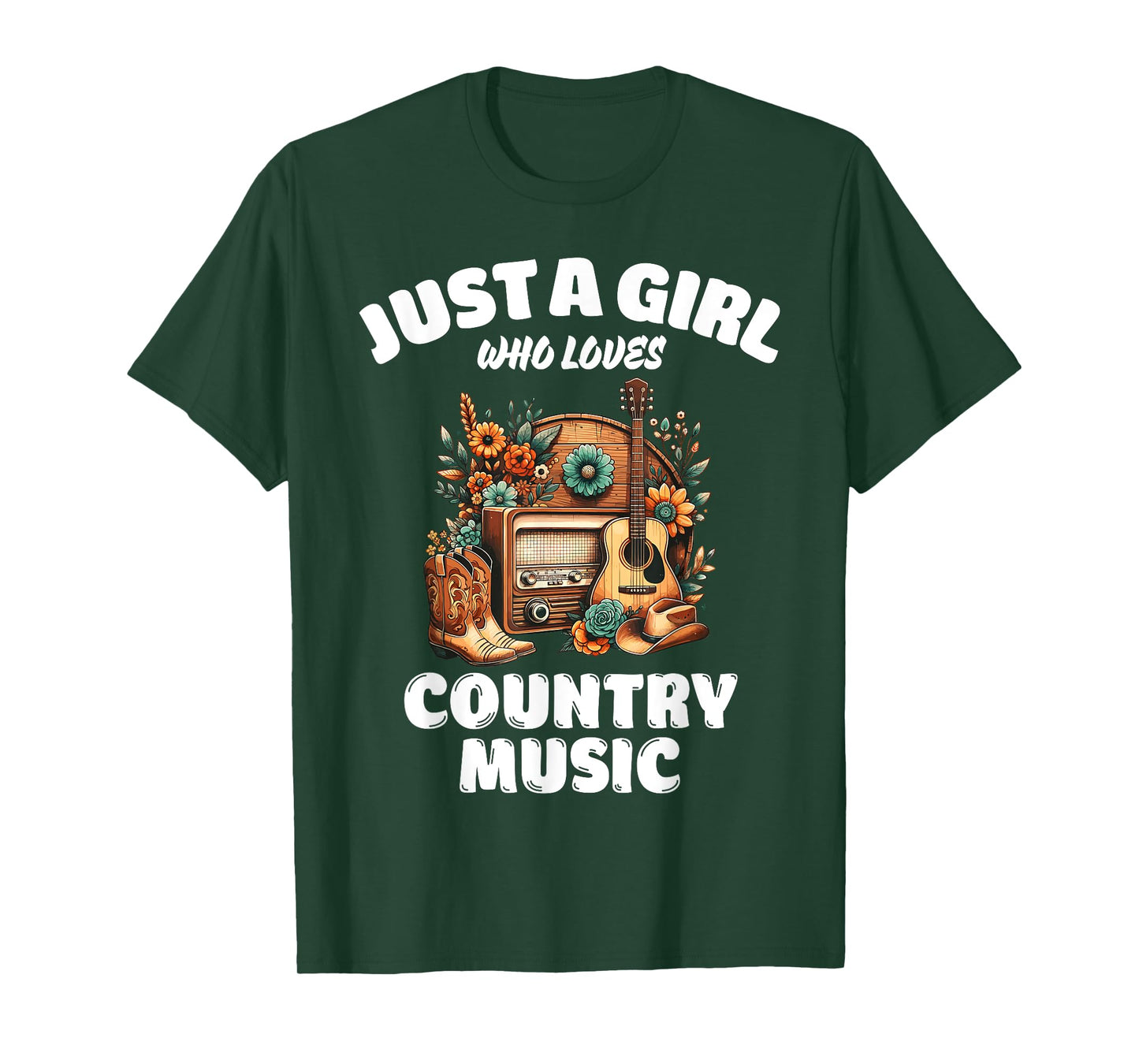 Just A Girl Who Loves Country Music, Music Lover T-Shirt