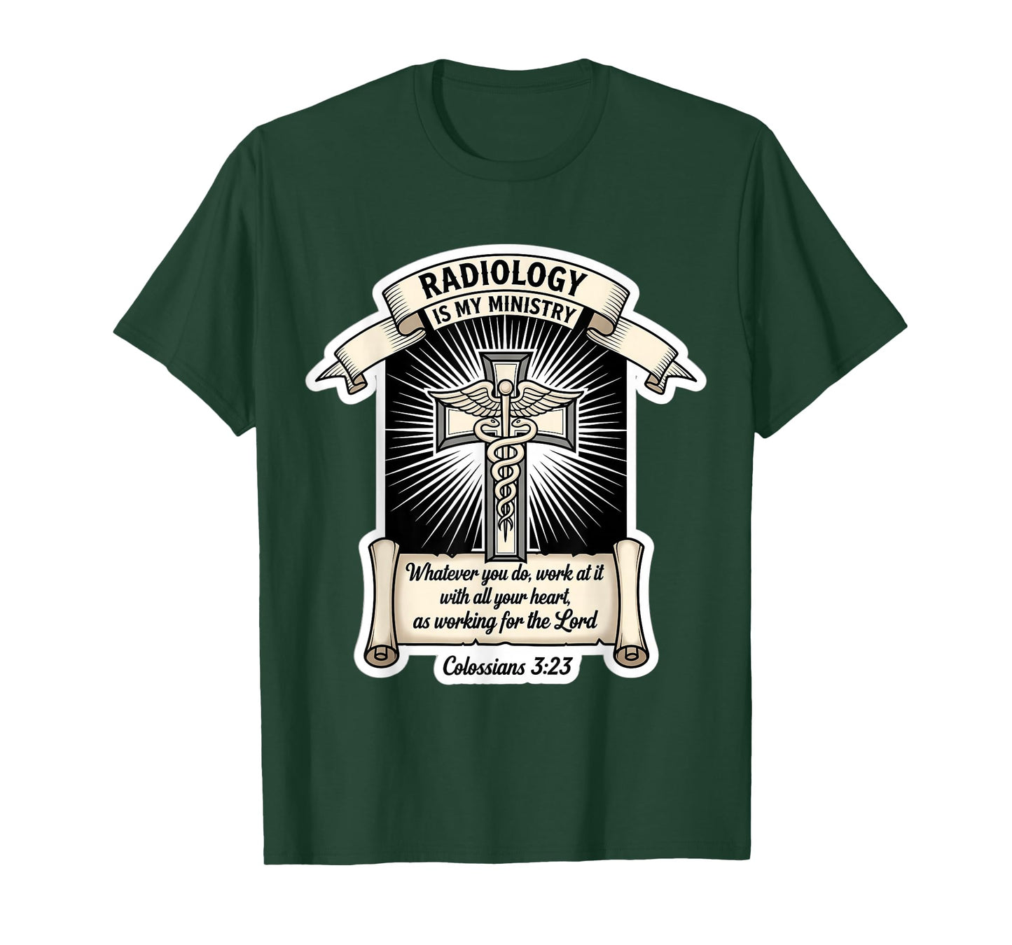Christian Radiologist Radiology is My Ministry Doctor Jesus T-Shirt